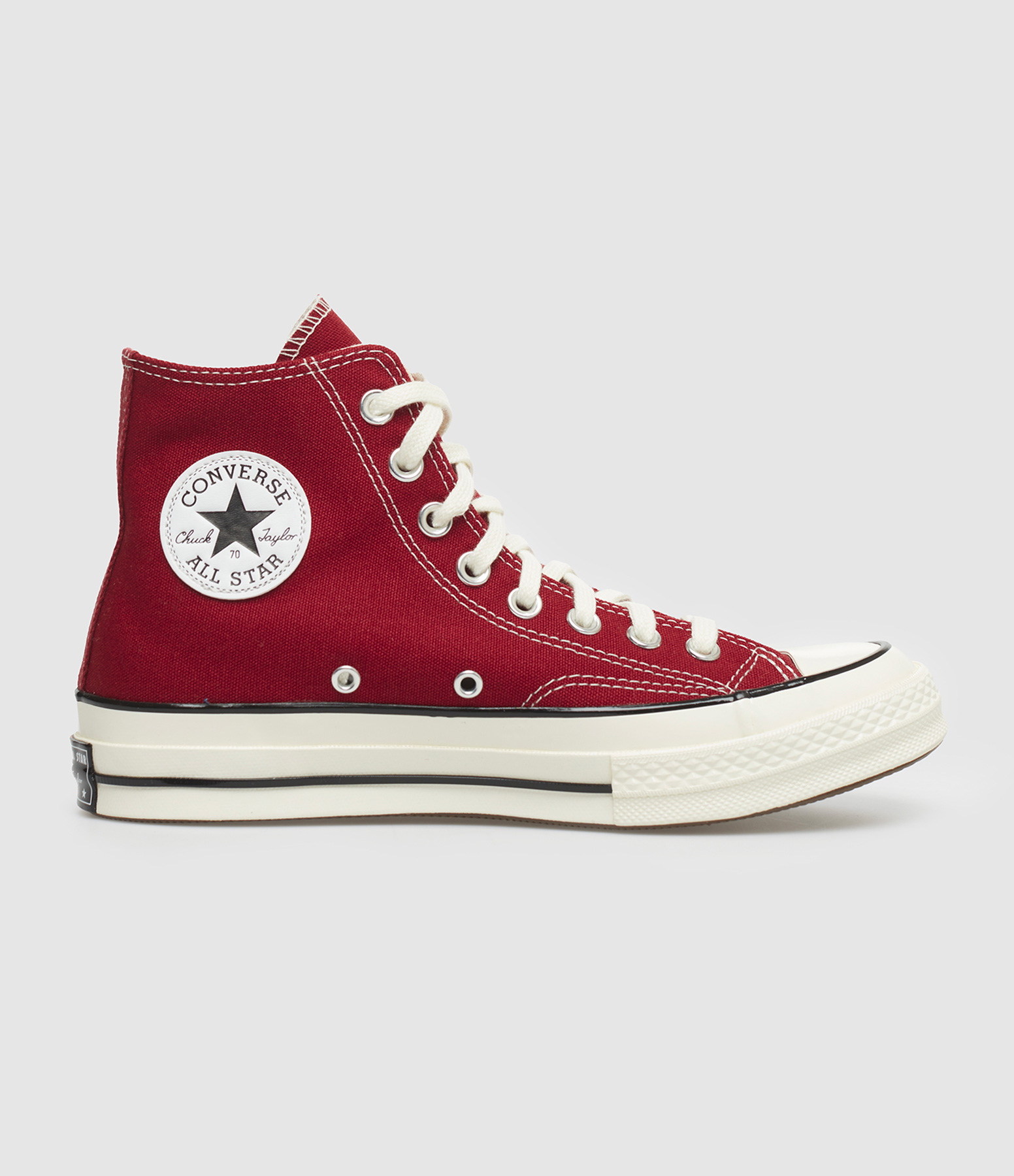 Chuck 70 Hi Park Red Egret Black trainers