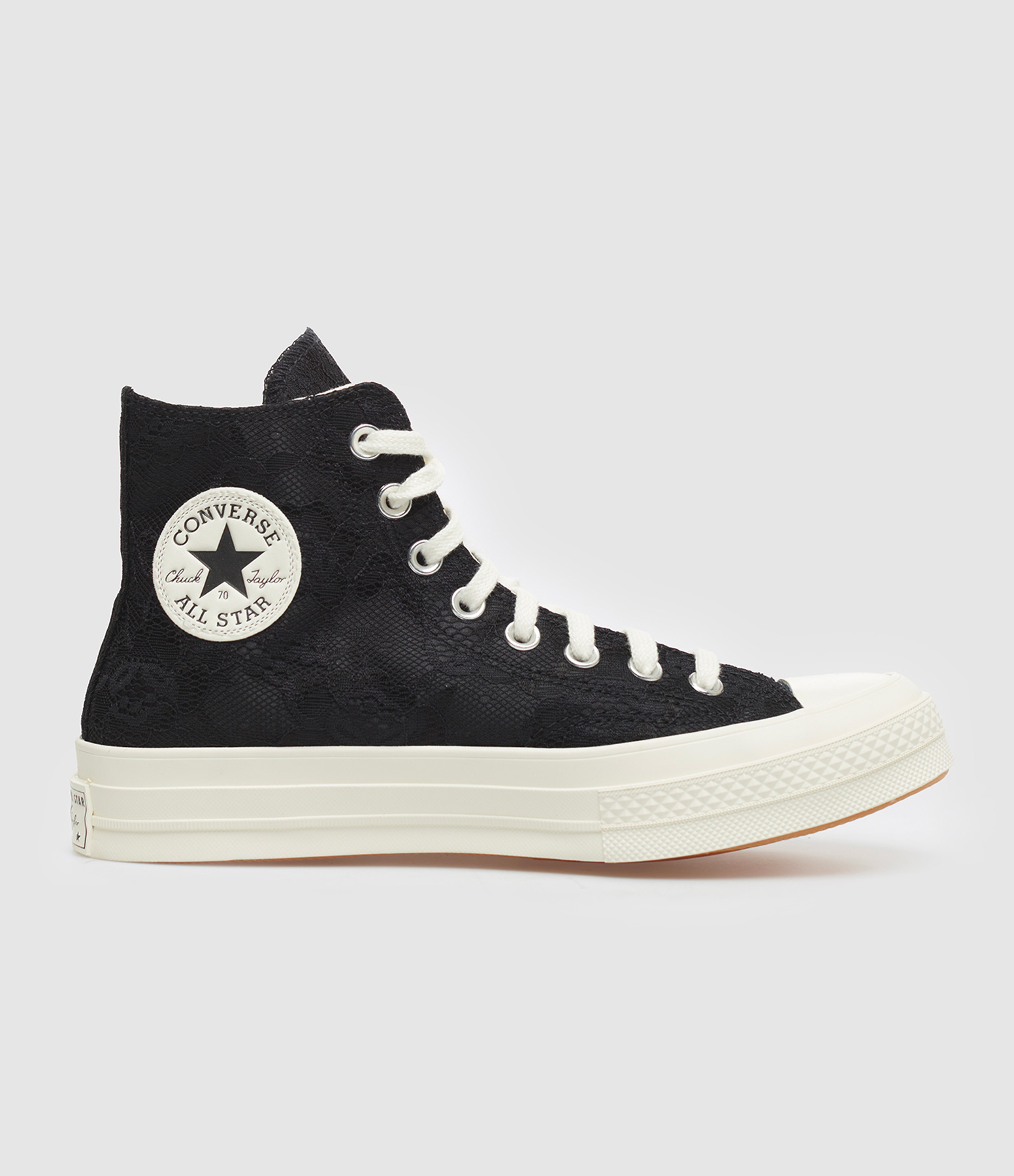 Chuck 70 Hi Black Total Eclipse Egret trainers