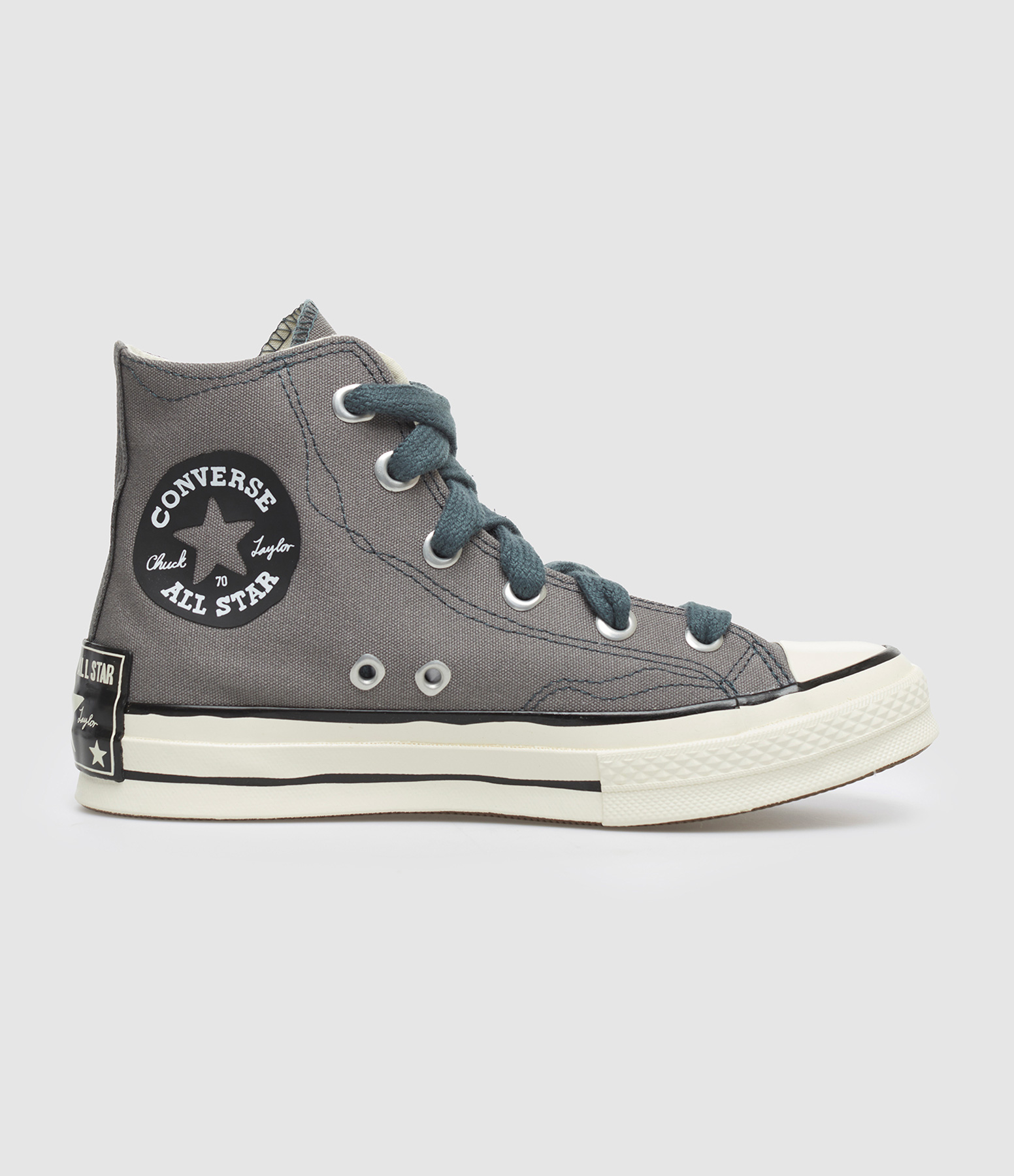 Chuck 70 Hi Sharkskin True Nature Egret trainers