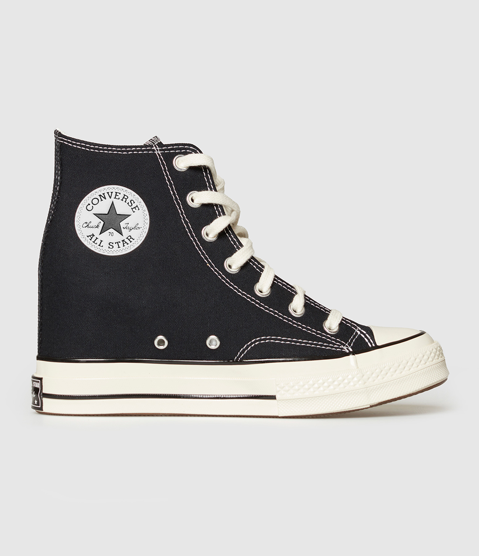 Chuck 70 Wedge Hi Black trainers