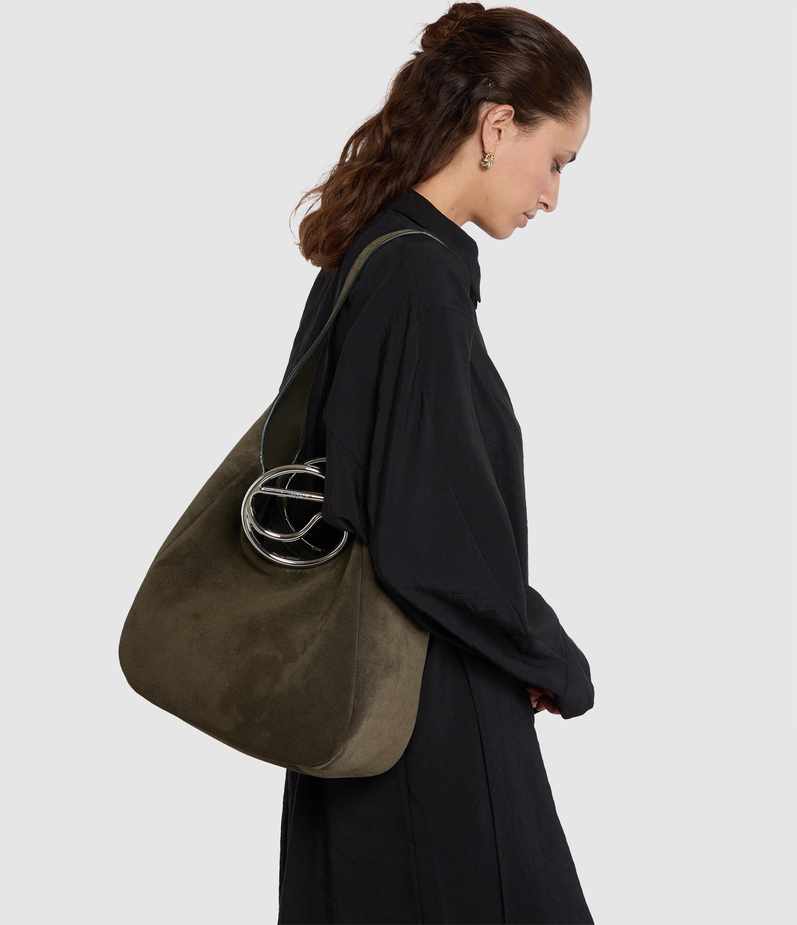 Green C Hobo Bag