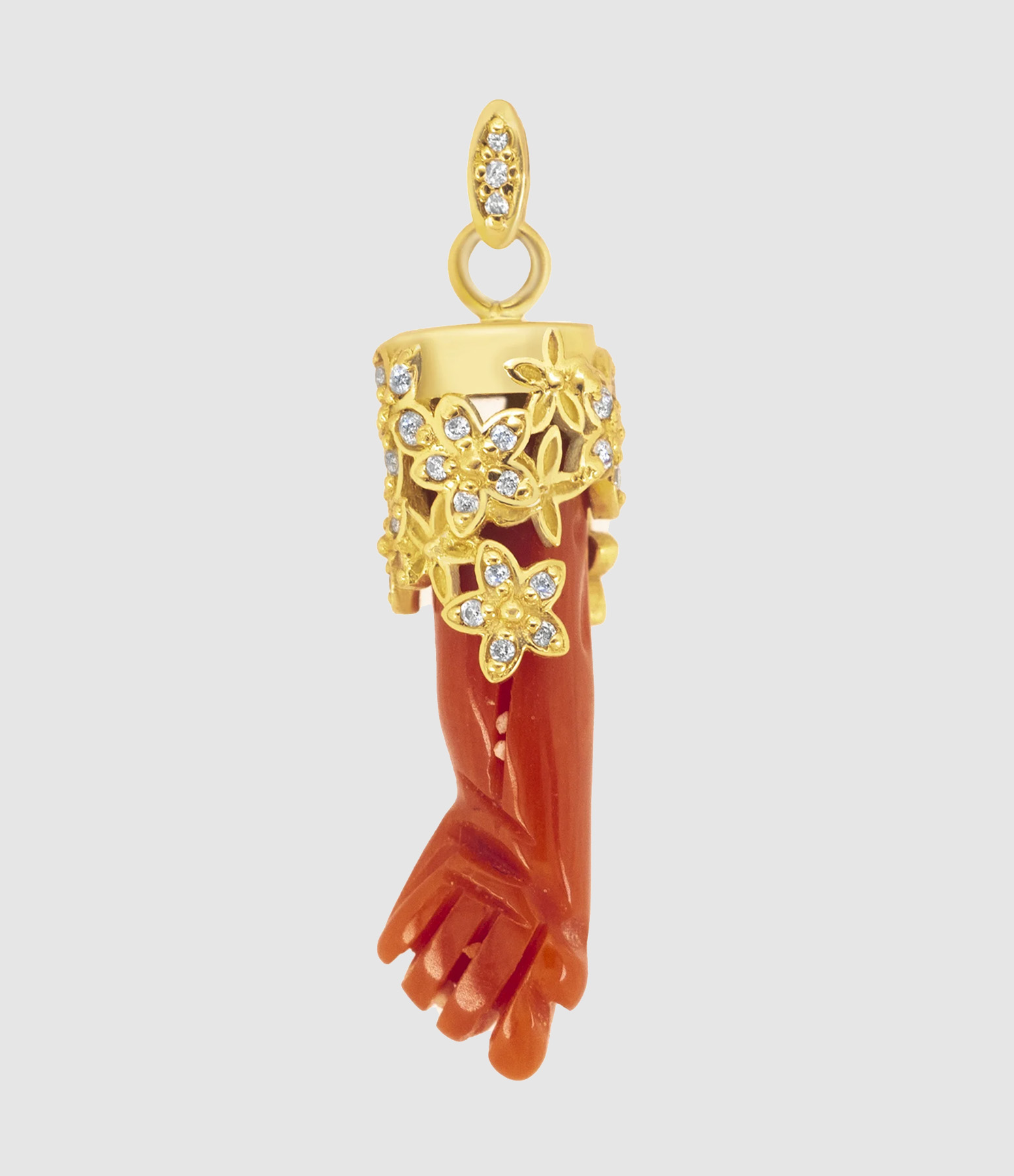 Coral Flower Pendant
