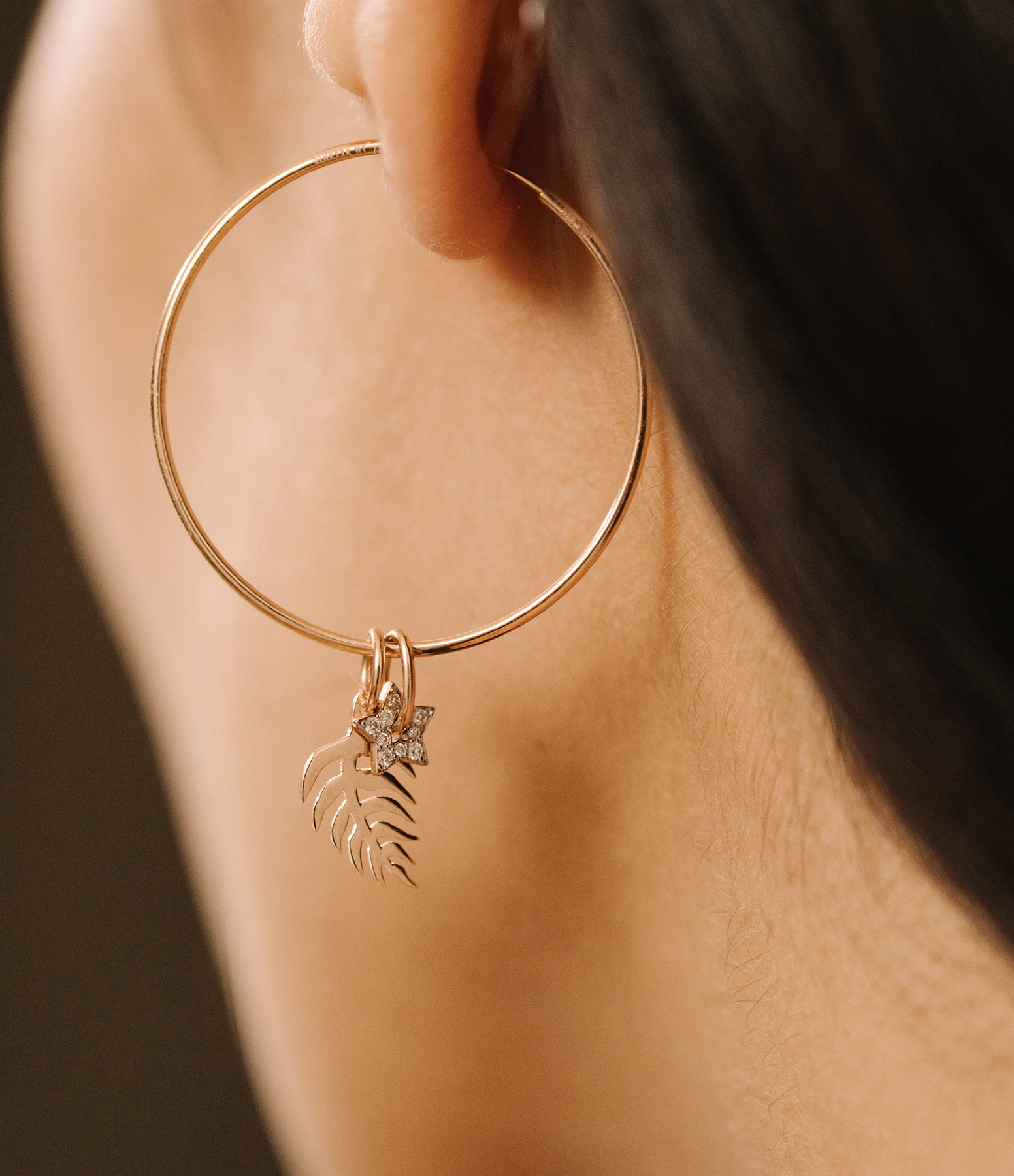 Mini Palms Rose Gold Pendant