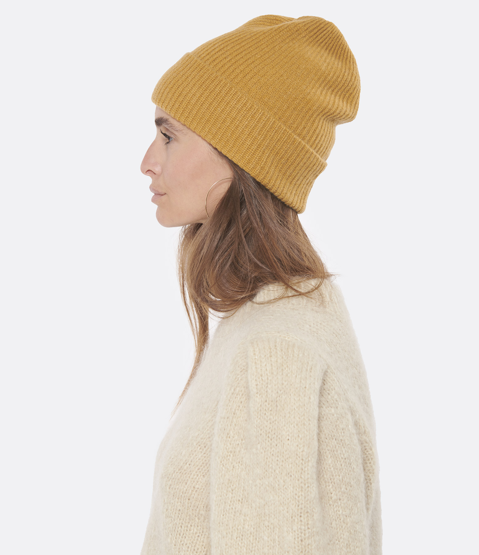Camel-coloured Cashmere Beanie