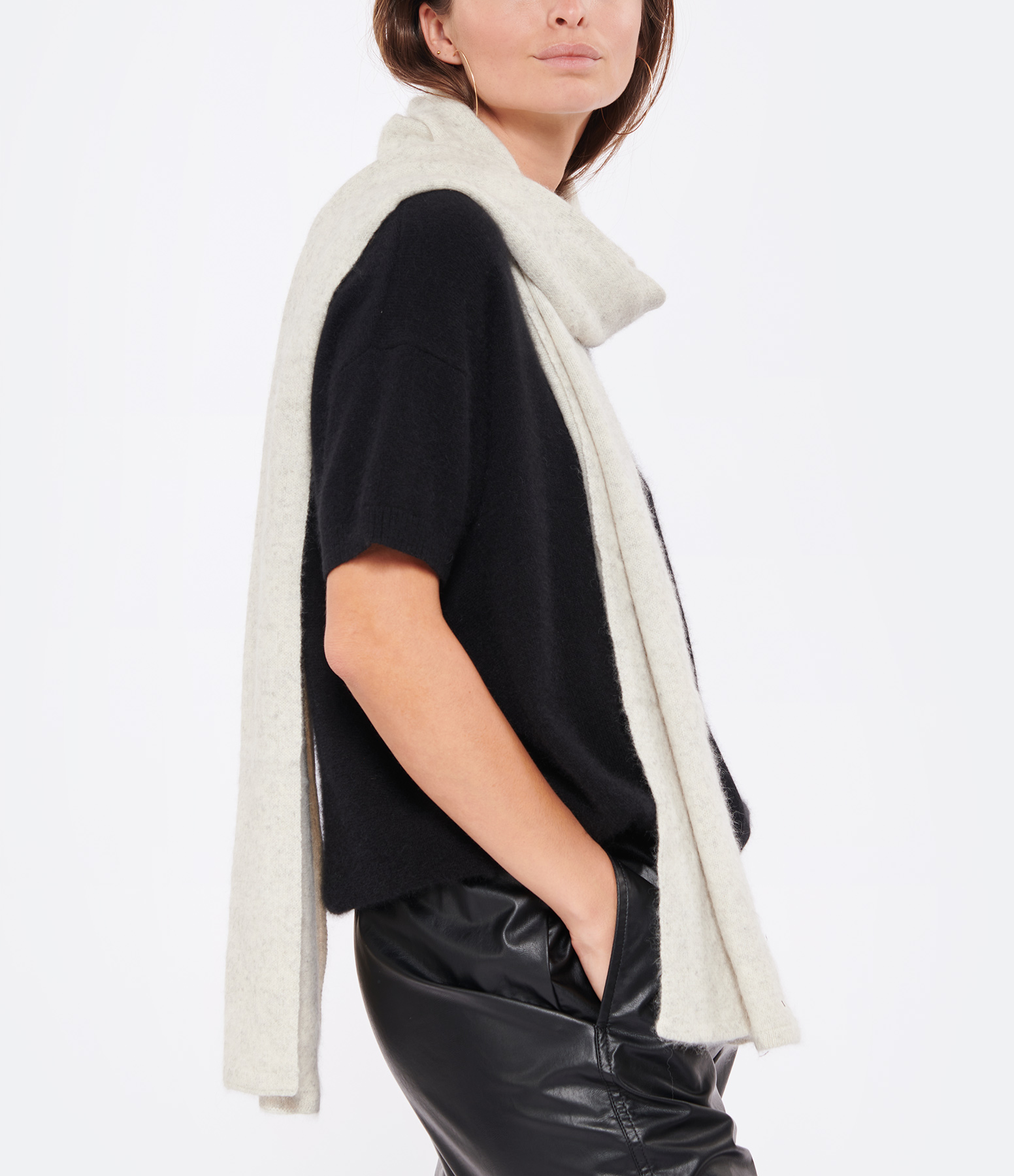Raccon Light Grey Scarf