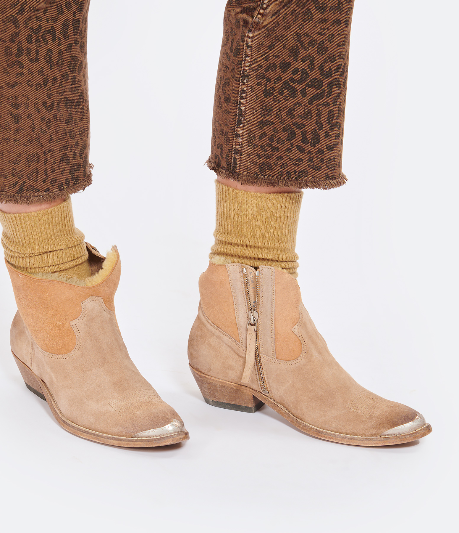 Camel-coloured Cashmere Socks