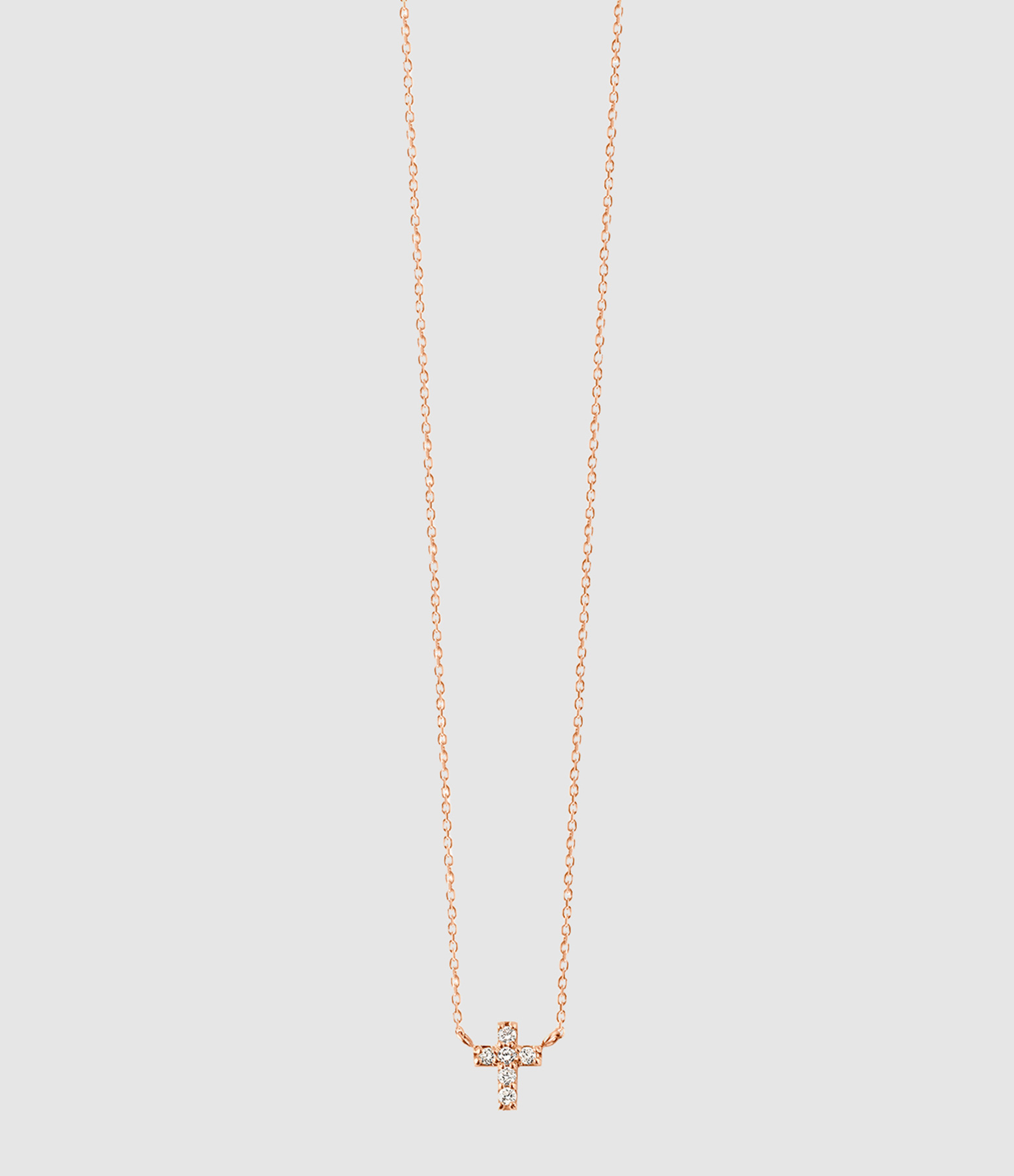 Teresa Necklace in Rose Gold and Diamonds