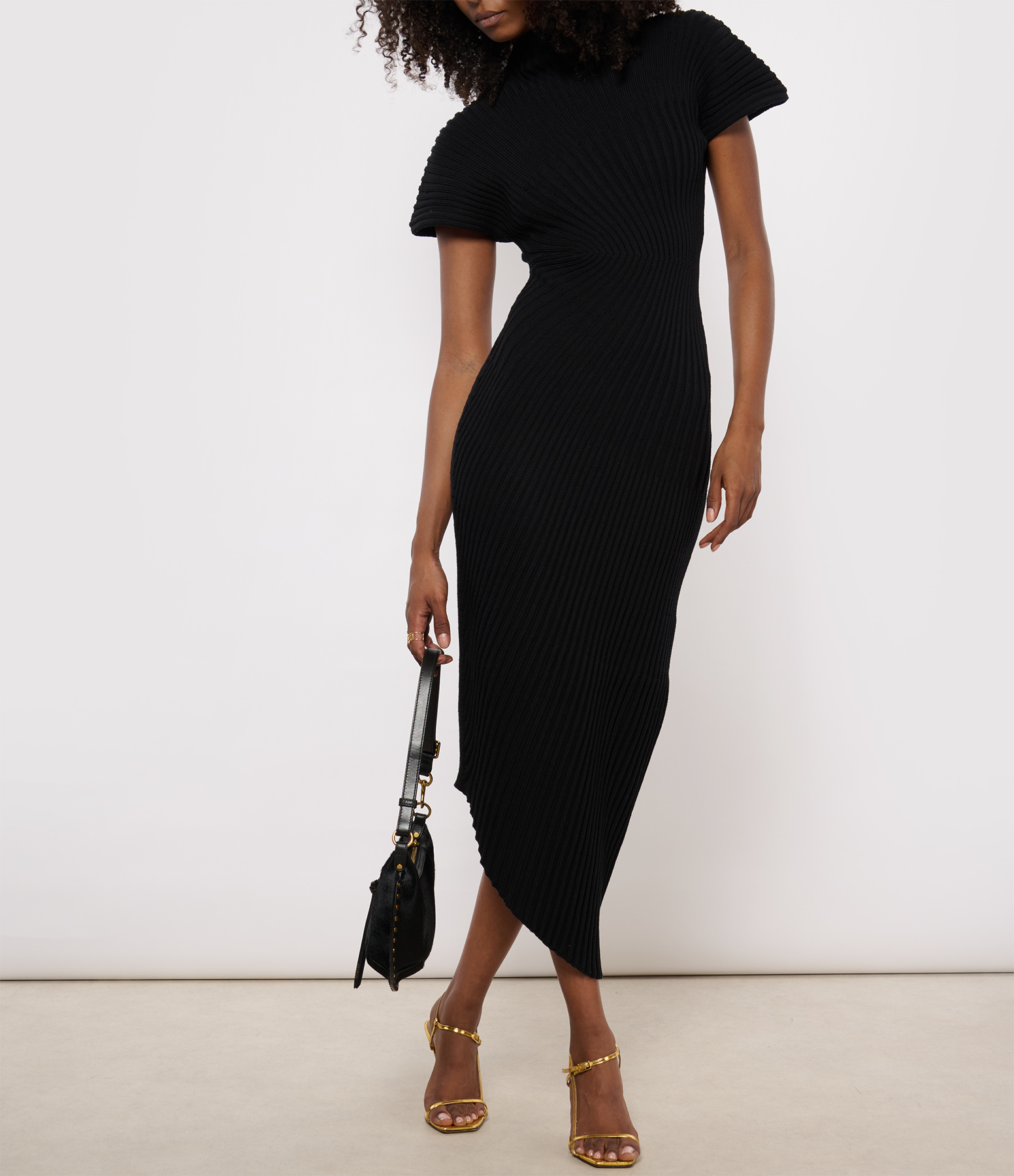 Chrysta Black Knitted Dress