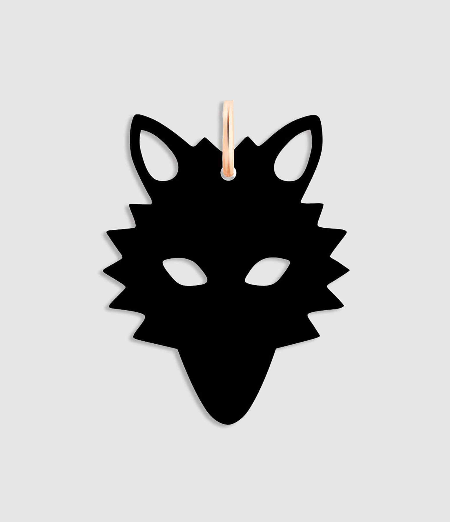 Rose Gold Wolf Onyx Pendant
