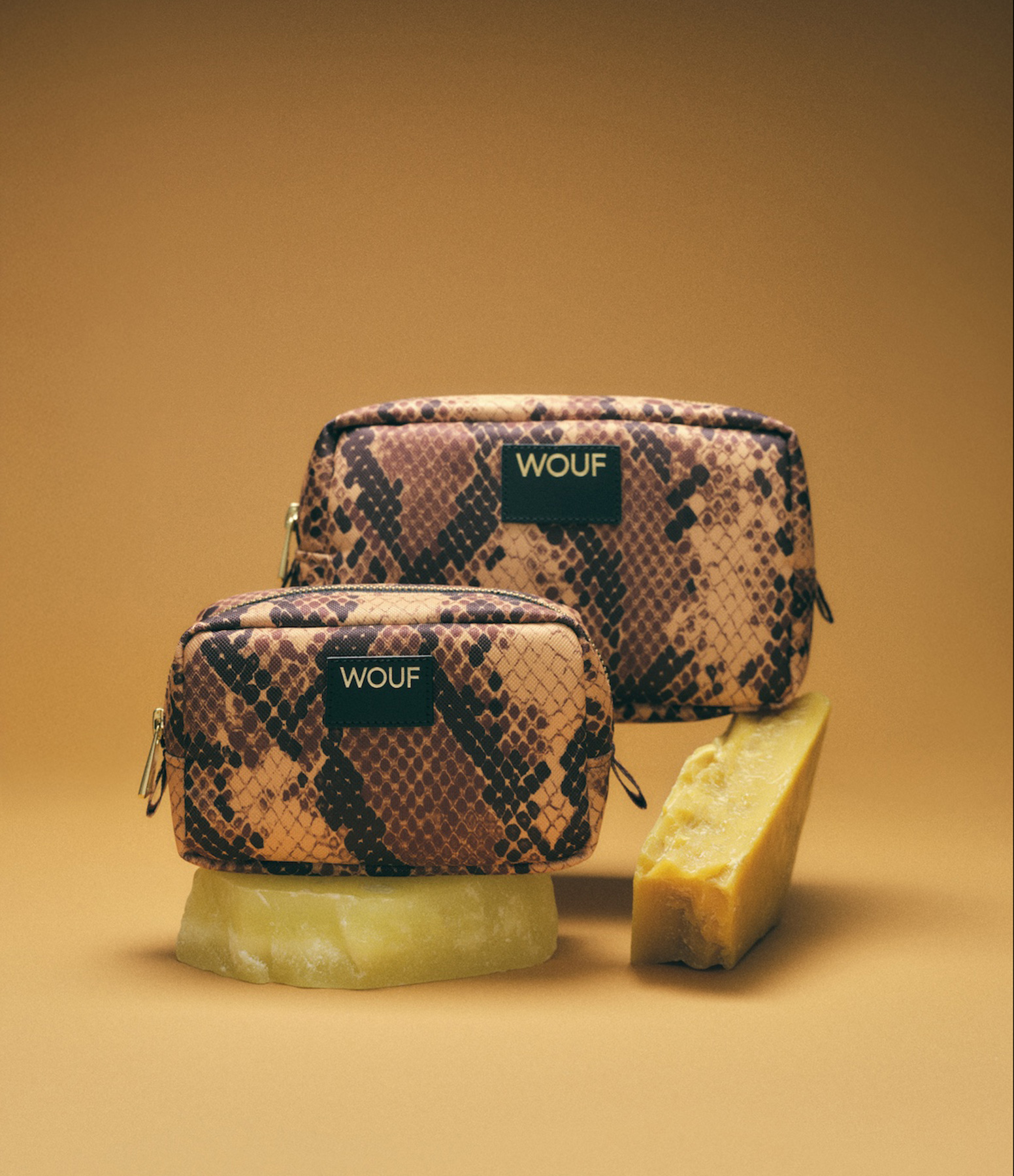 Brown Boa Toiletry Bag