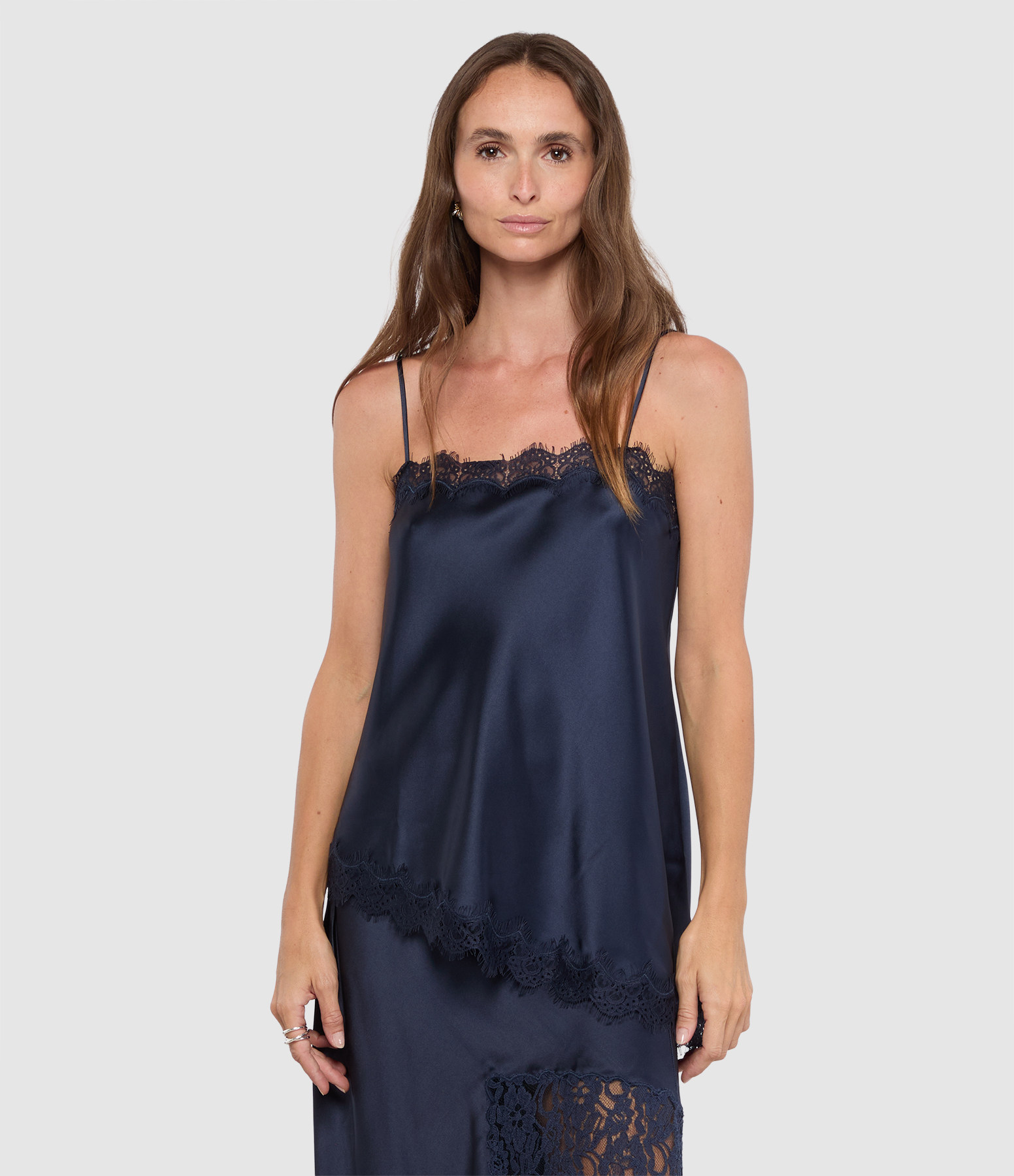 Navy Tansy Top