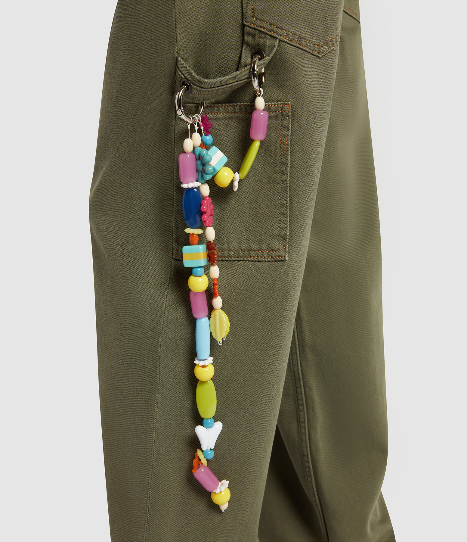 Multi-Coloured Beaded Keyring