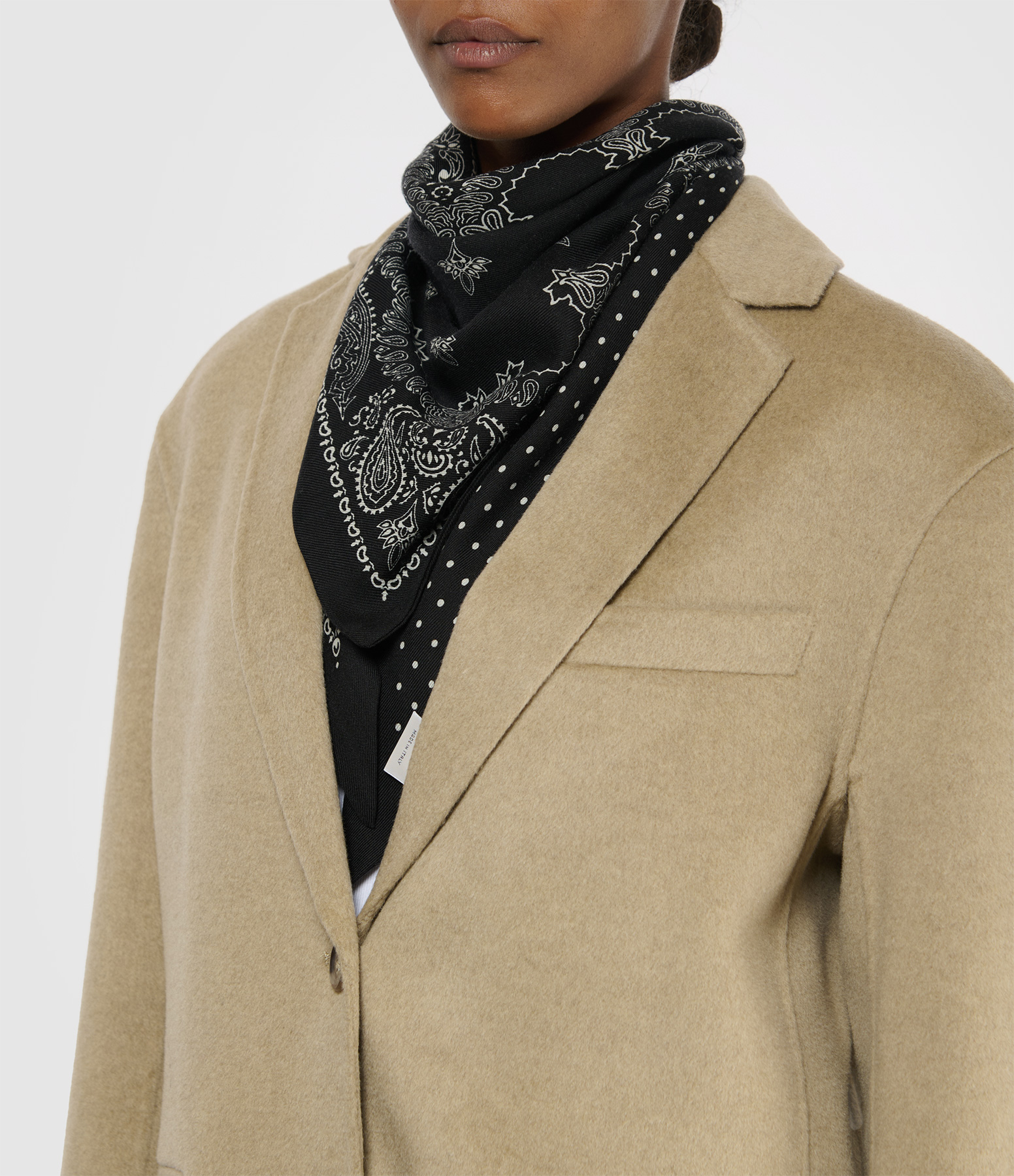 Black Triangular Scarf