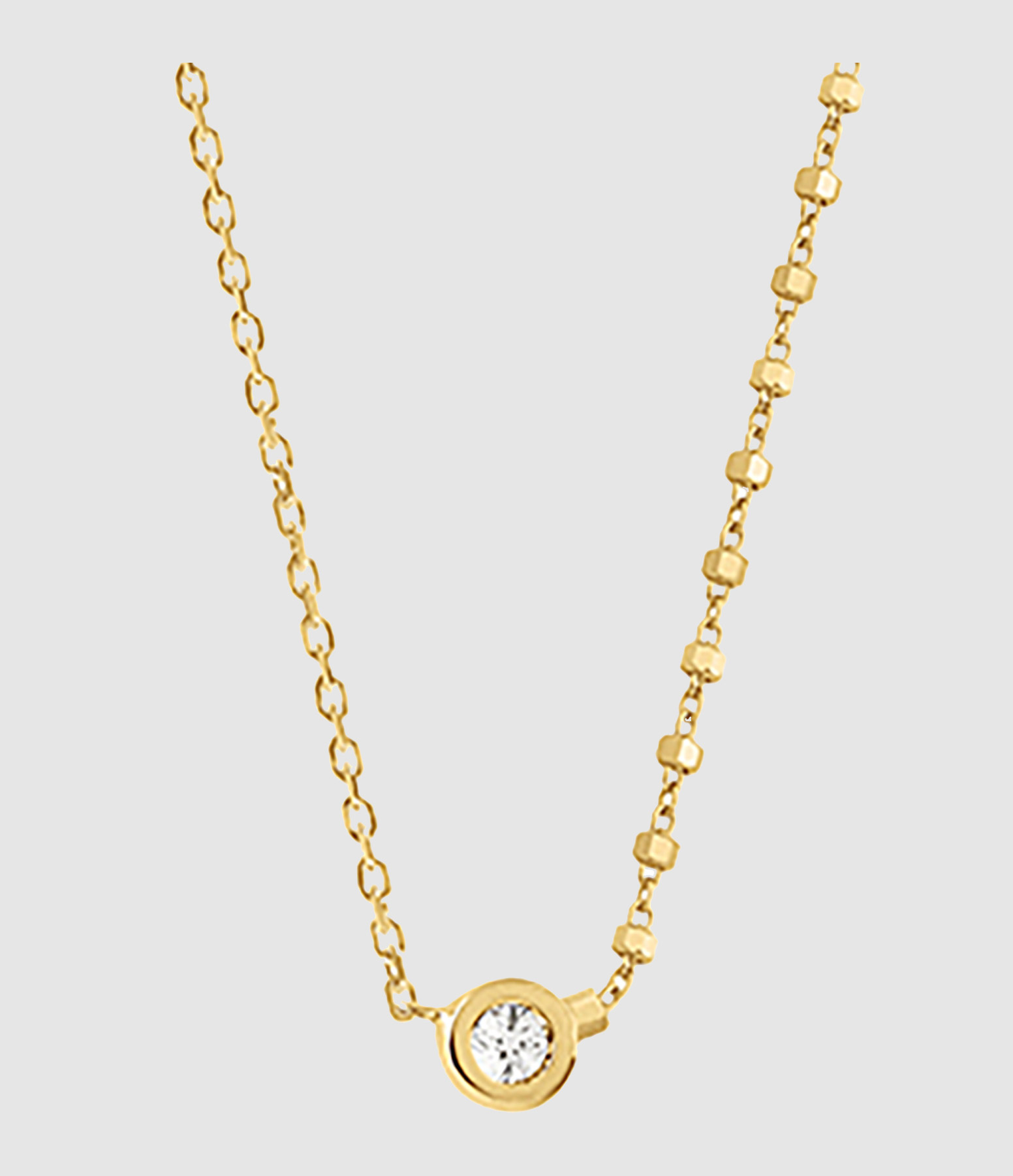 Deva Diamond Necklace in Yellow Gold