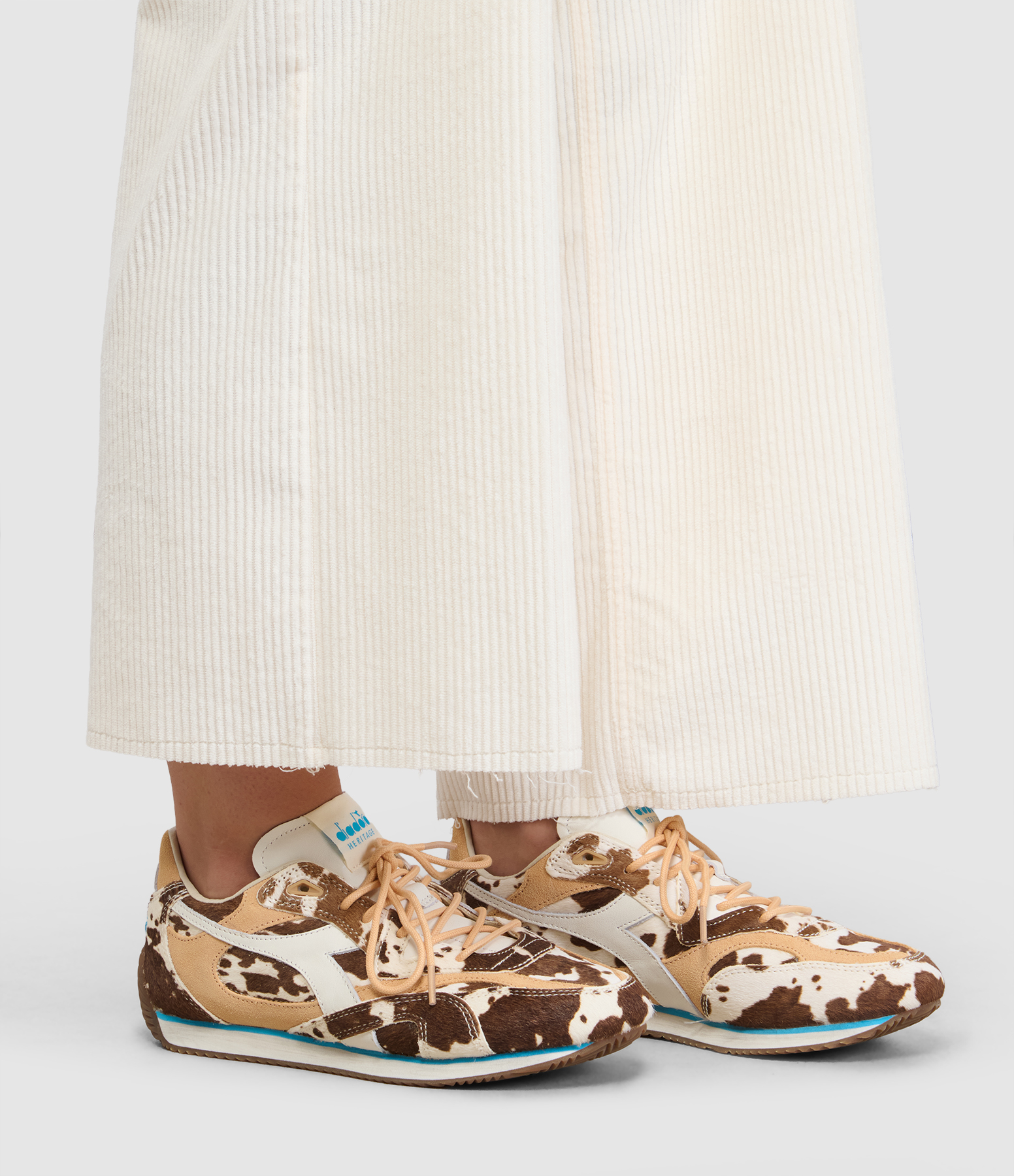 Revenge Team Animal Print Trainers in Beige, Foschia and Deserto