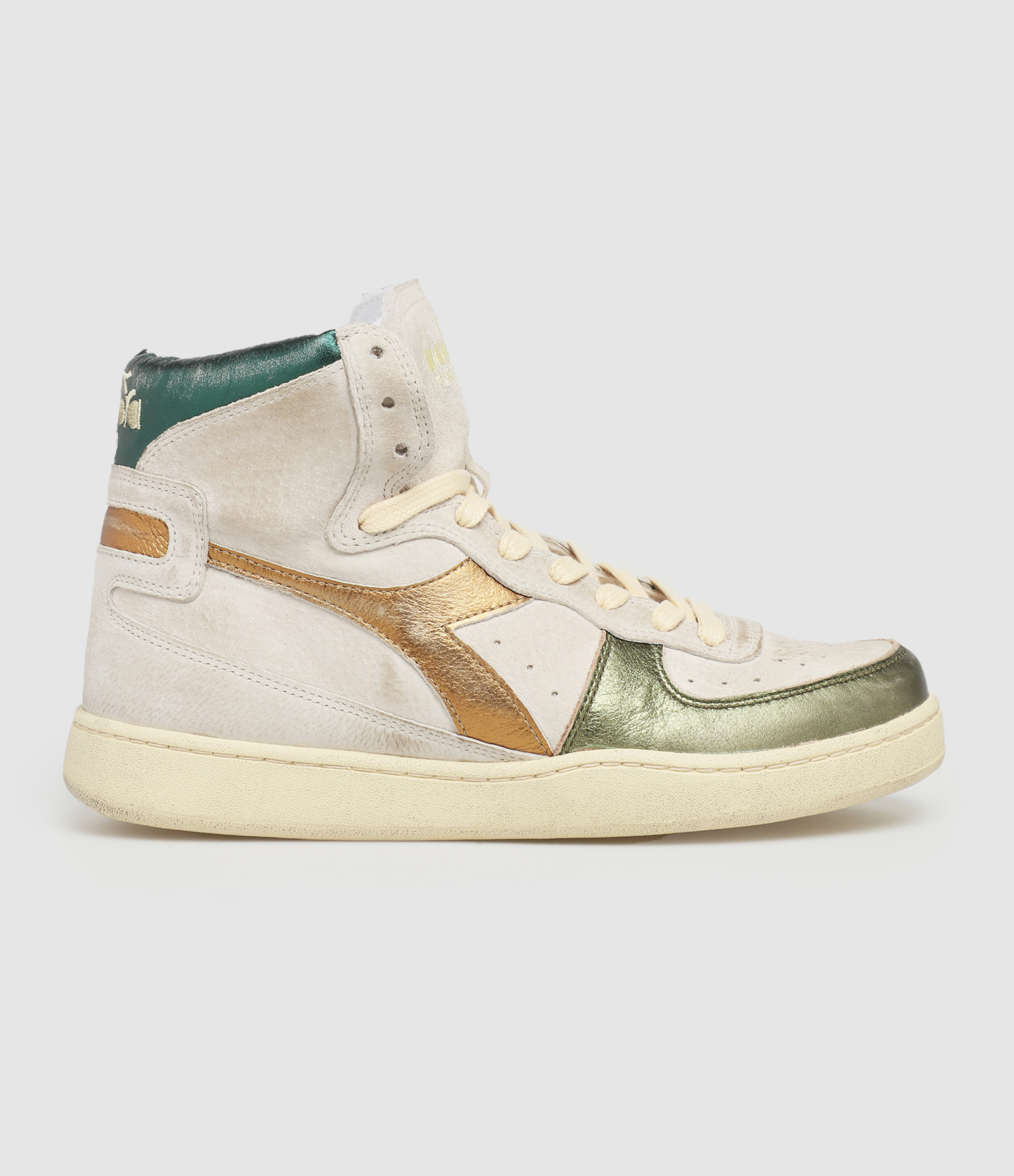 Mi Basket Metal Oyster White trainers