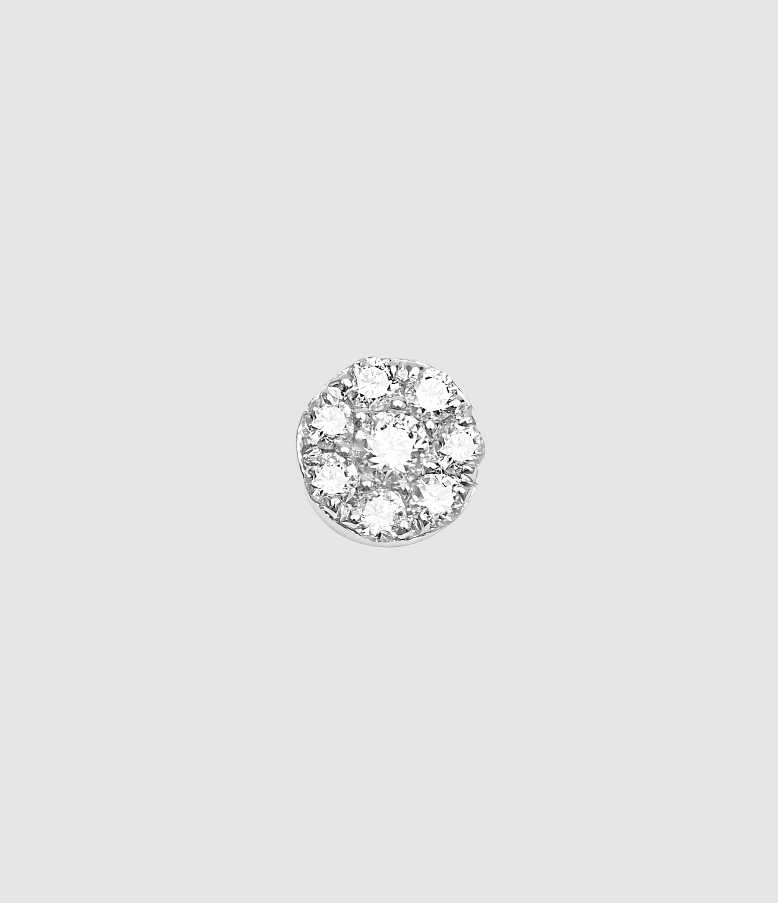 Magic Touch Diamond Target Piercing, White Gold (sold individually)