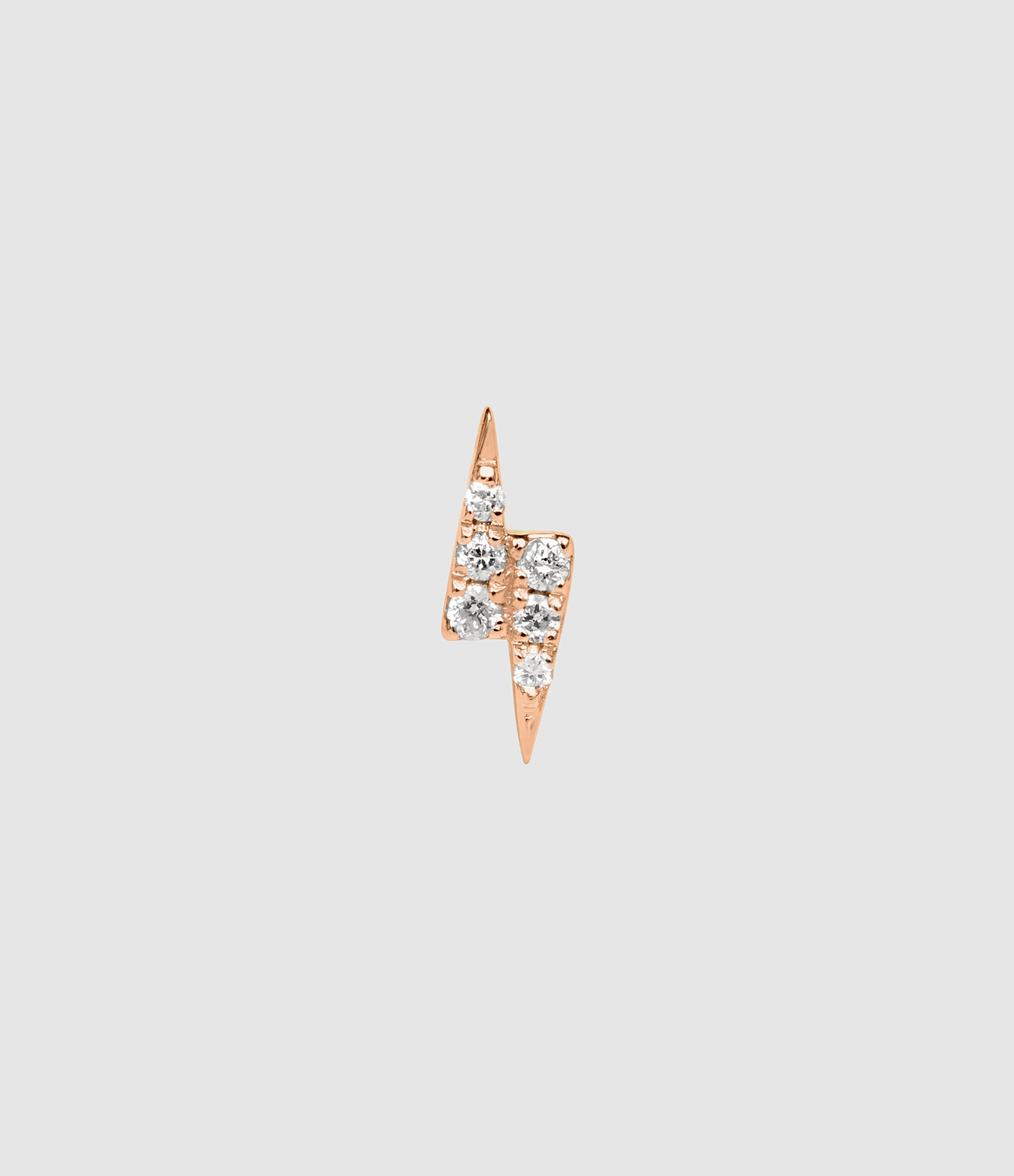 Magic Touch Lightning Diamond Rose Gold Piercing (sold individually)