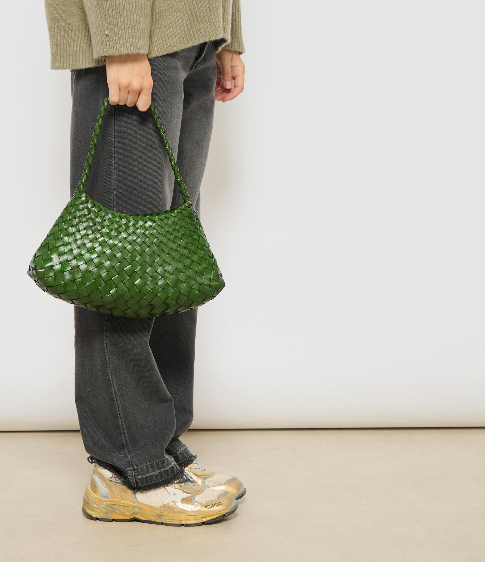 Rosanna Leather Bag, Leef Green