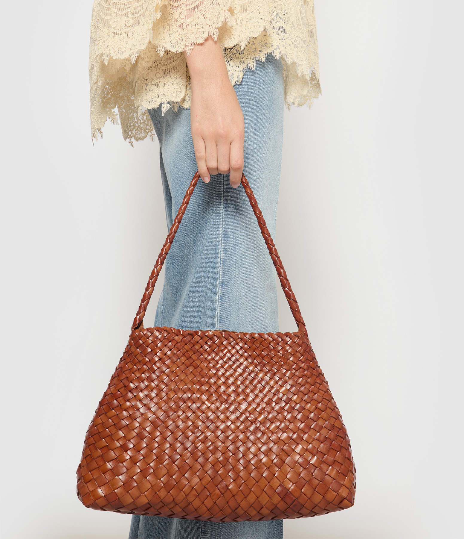 Santa Maria Tan Leather Bag