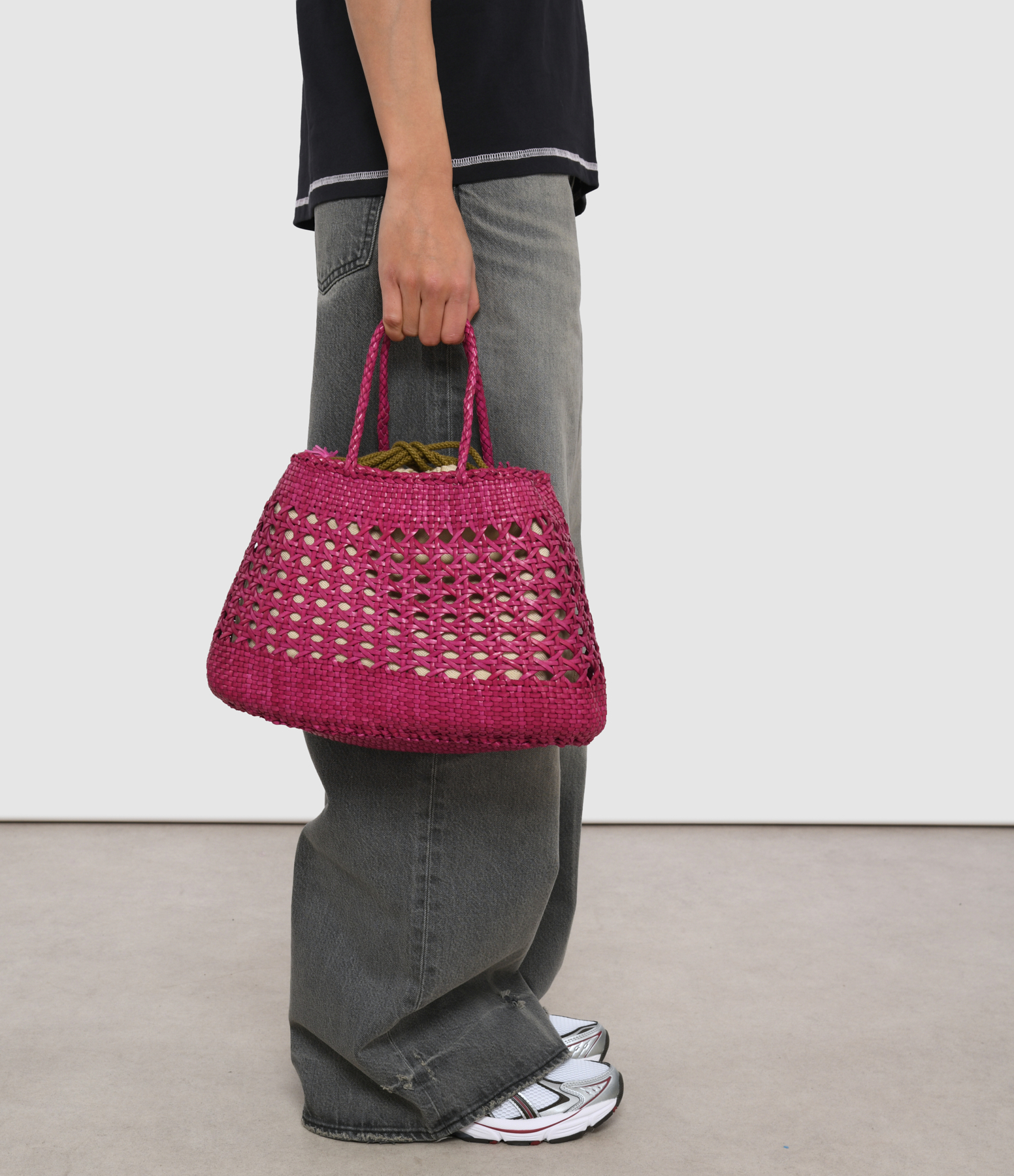 Santa Cano Bag in Fuchsia Leather