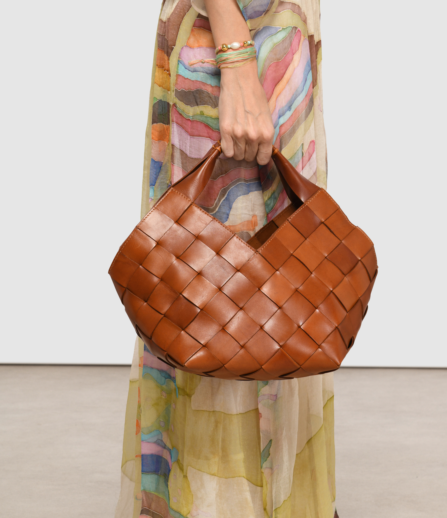 Botteghe Tan Leather Bag