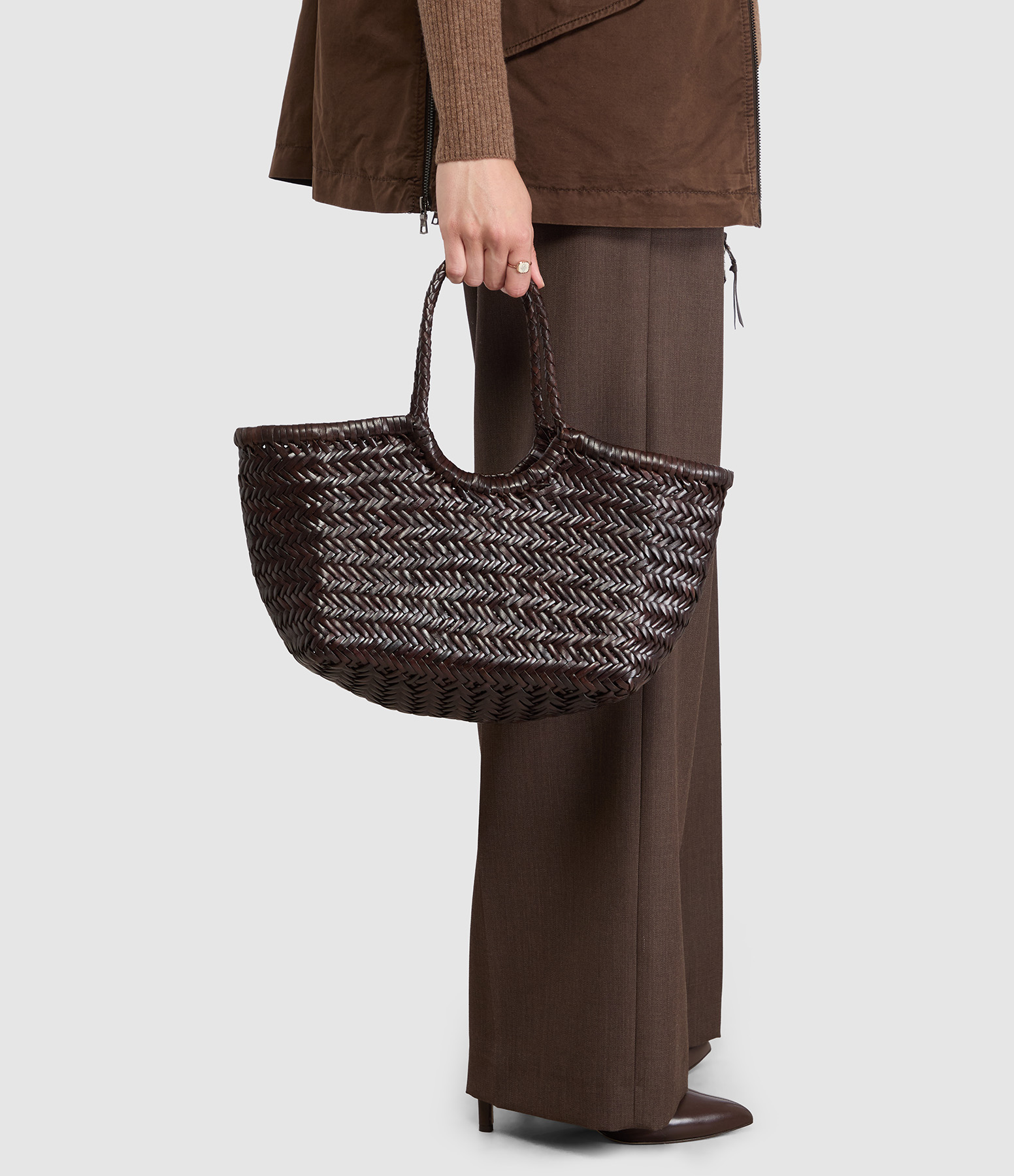 Small Dark Brown Nantucket Bag