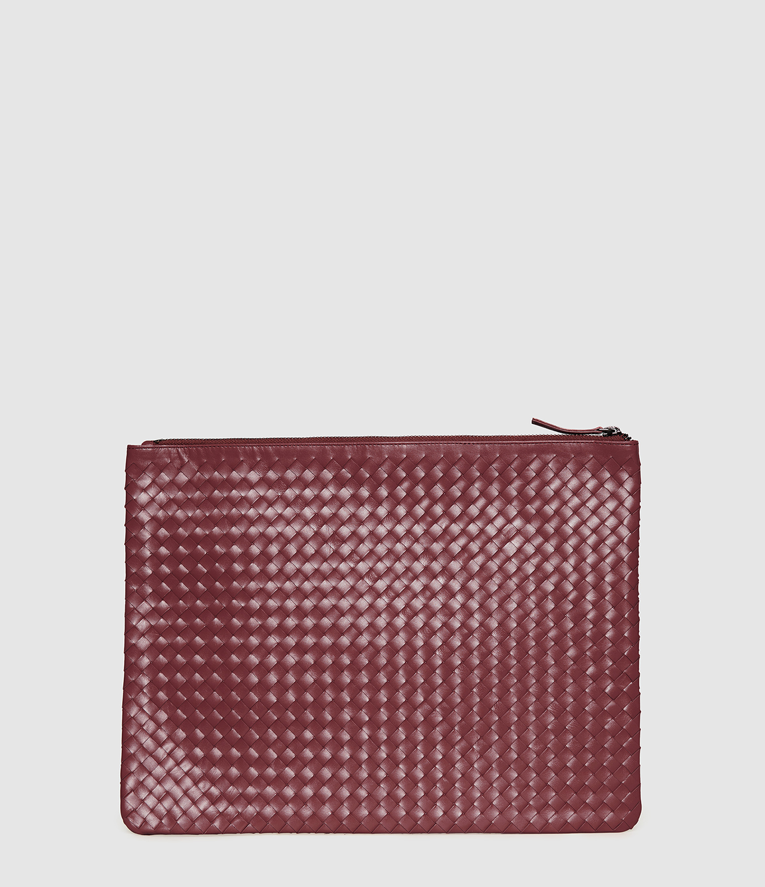 Bordo Leather Clutch Bag, 36 x 27 cm