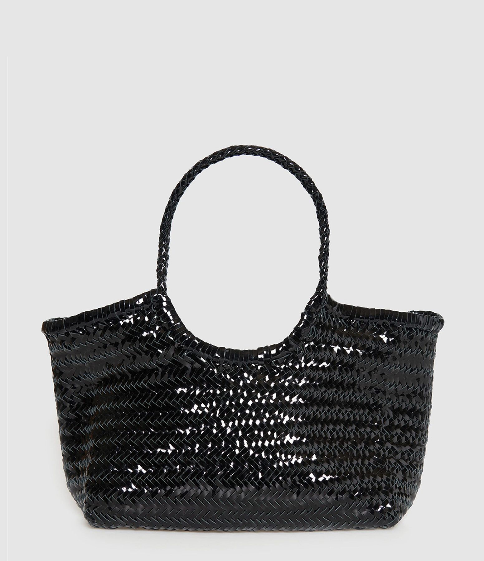 Black Patent Leather Nantucket Bag