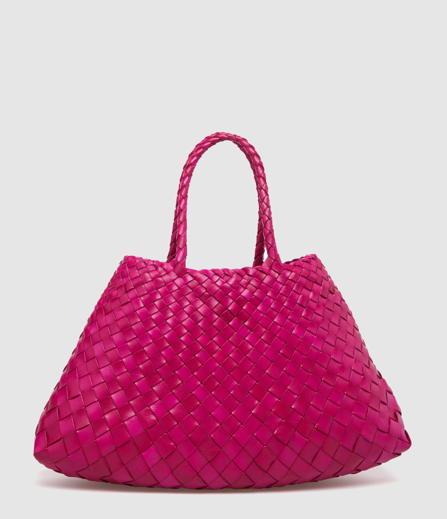 Santa Croce Small Bag in Fuchsia Leather