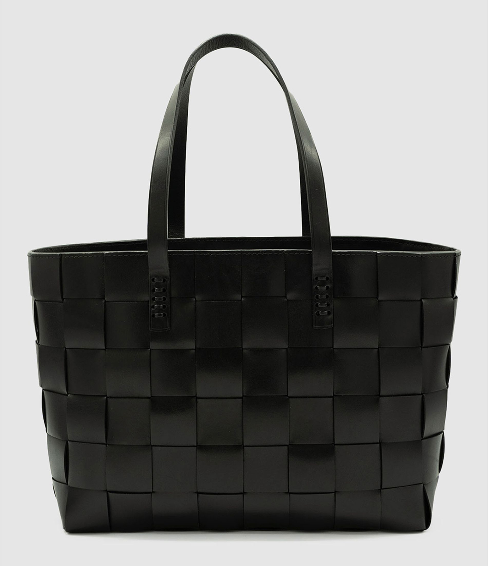 Black Leather Japan Tote Bag