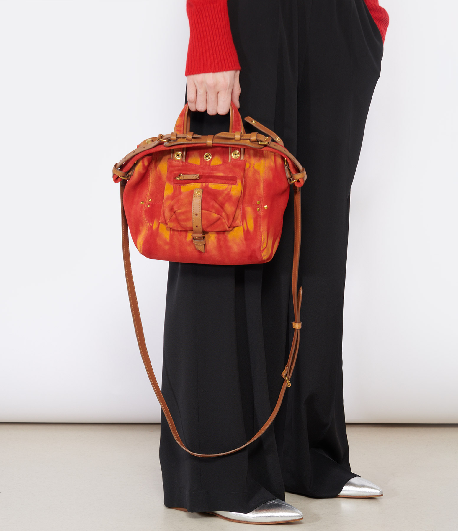 Billy Nano Suede Tie-Dye Orange Bag