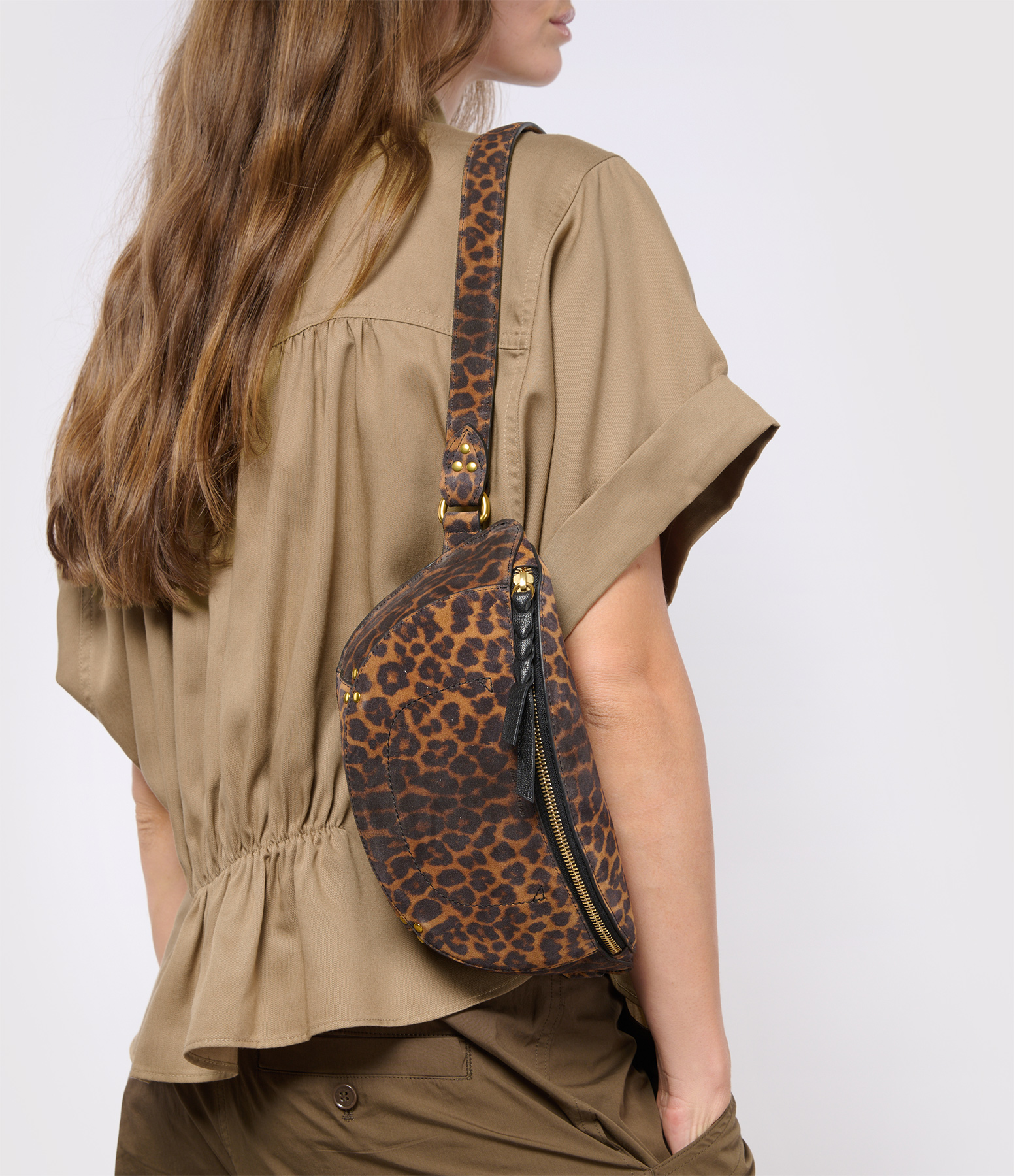 Lino Leather Léo Chamois Bumbag