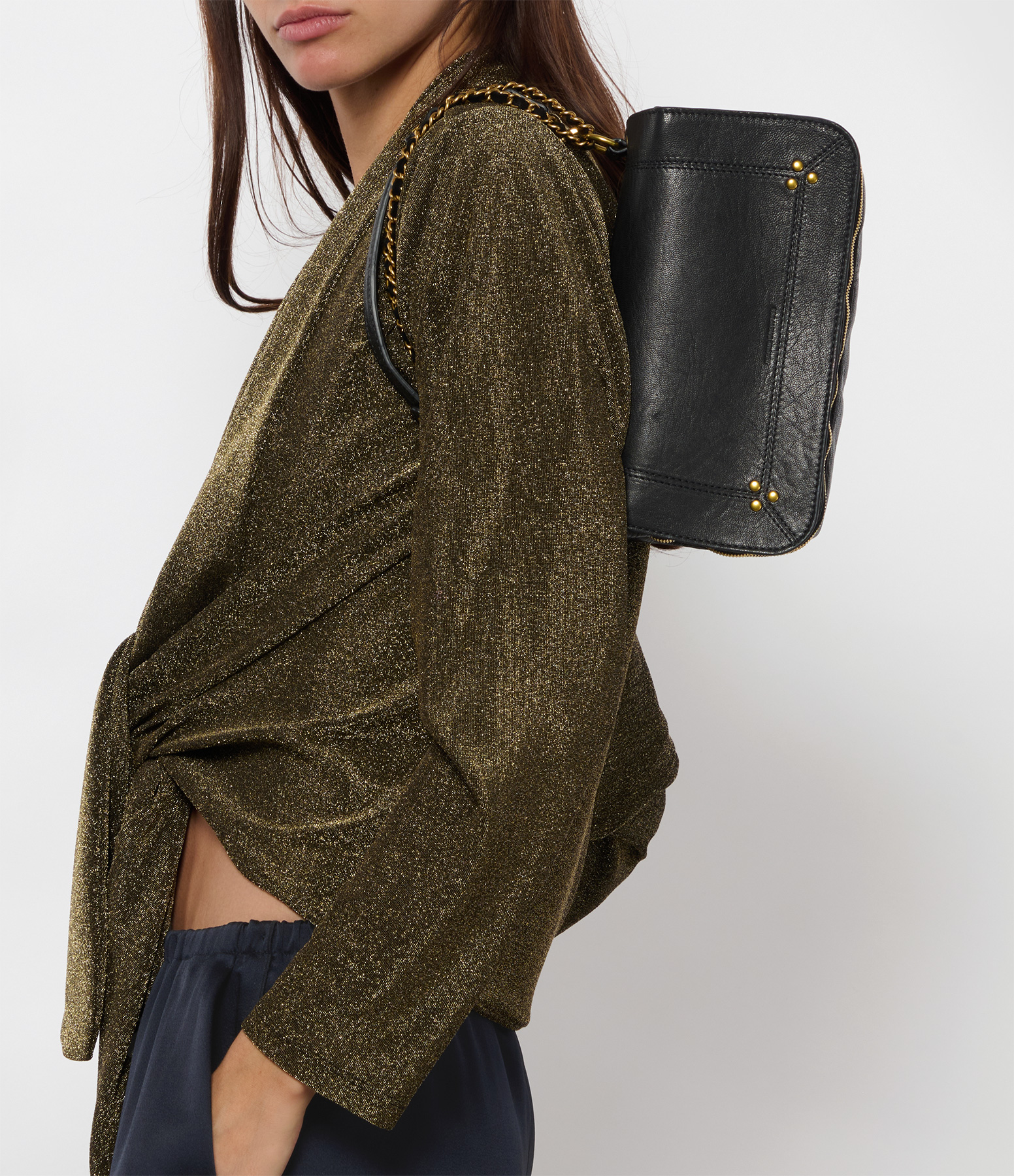 Bobi Black Leather Bag