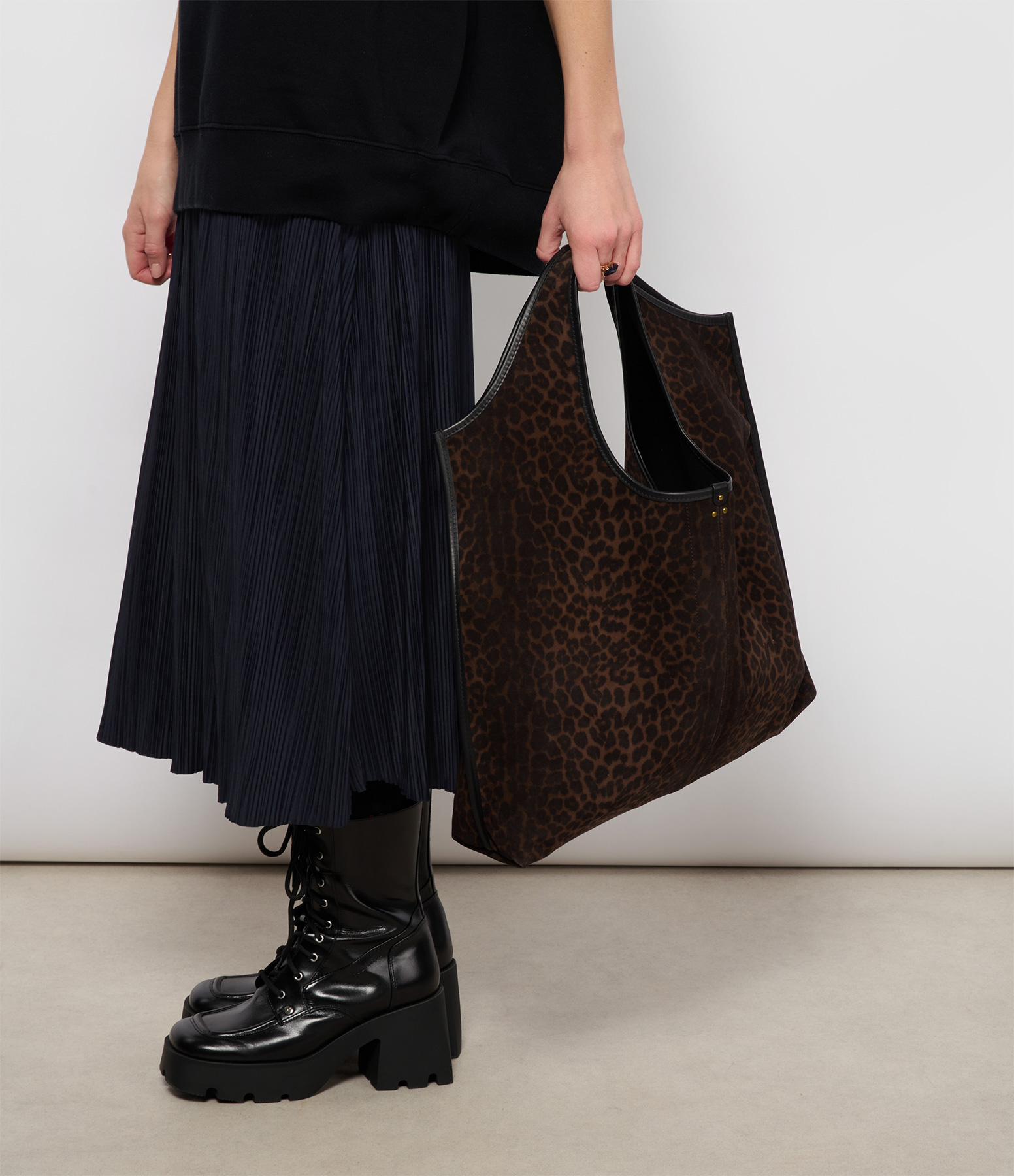 Paco Bag in Natural Leopard-Print Leather