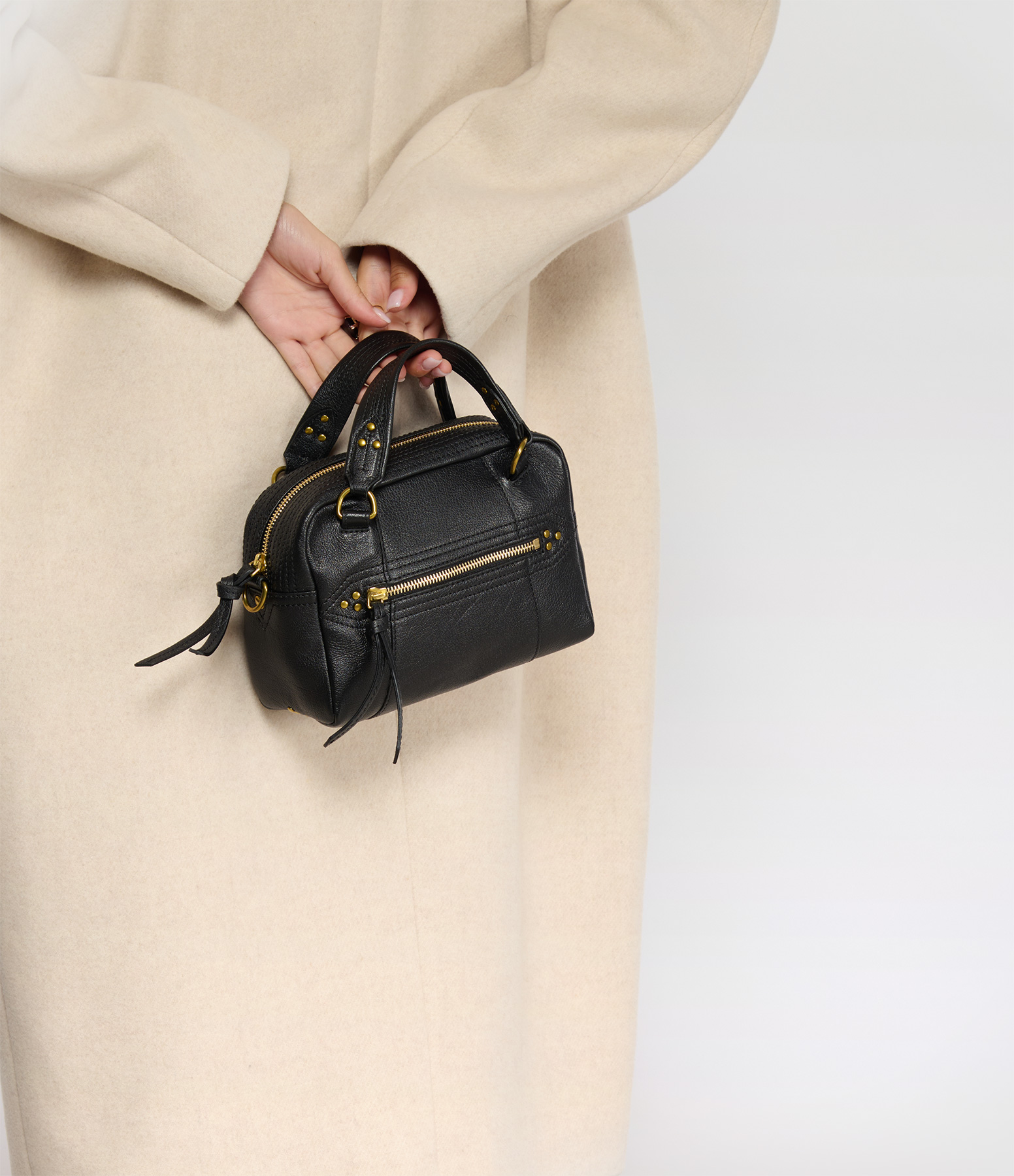 Lucky Bowling Mini Bag – Black and Brass