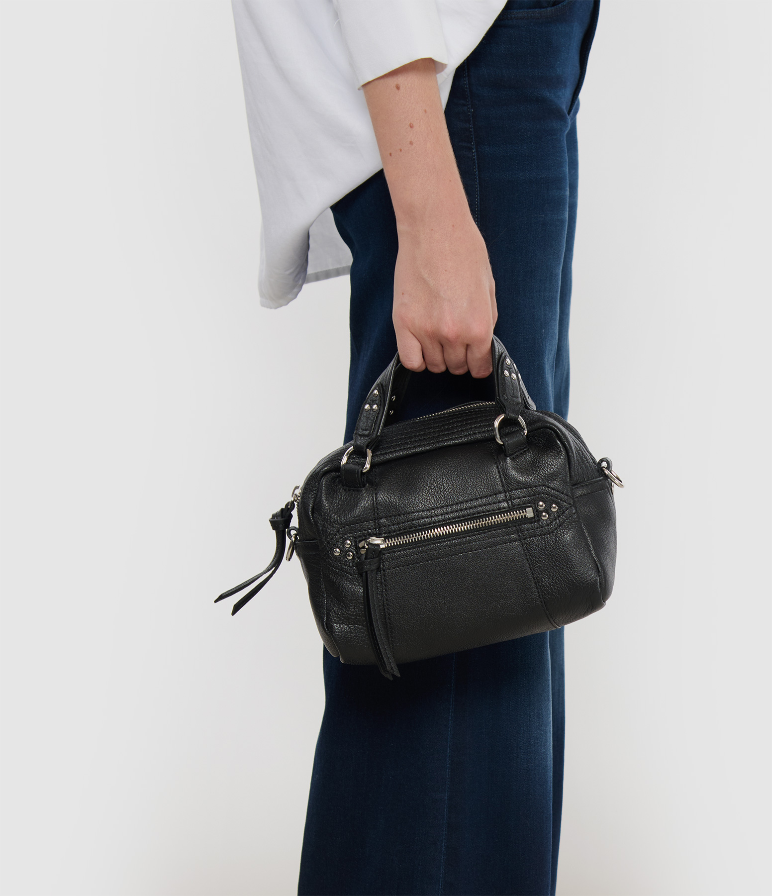 Lucky Bowling Mini Bag – Black and Silver