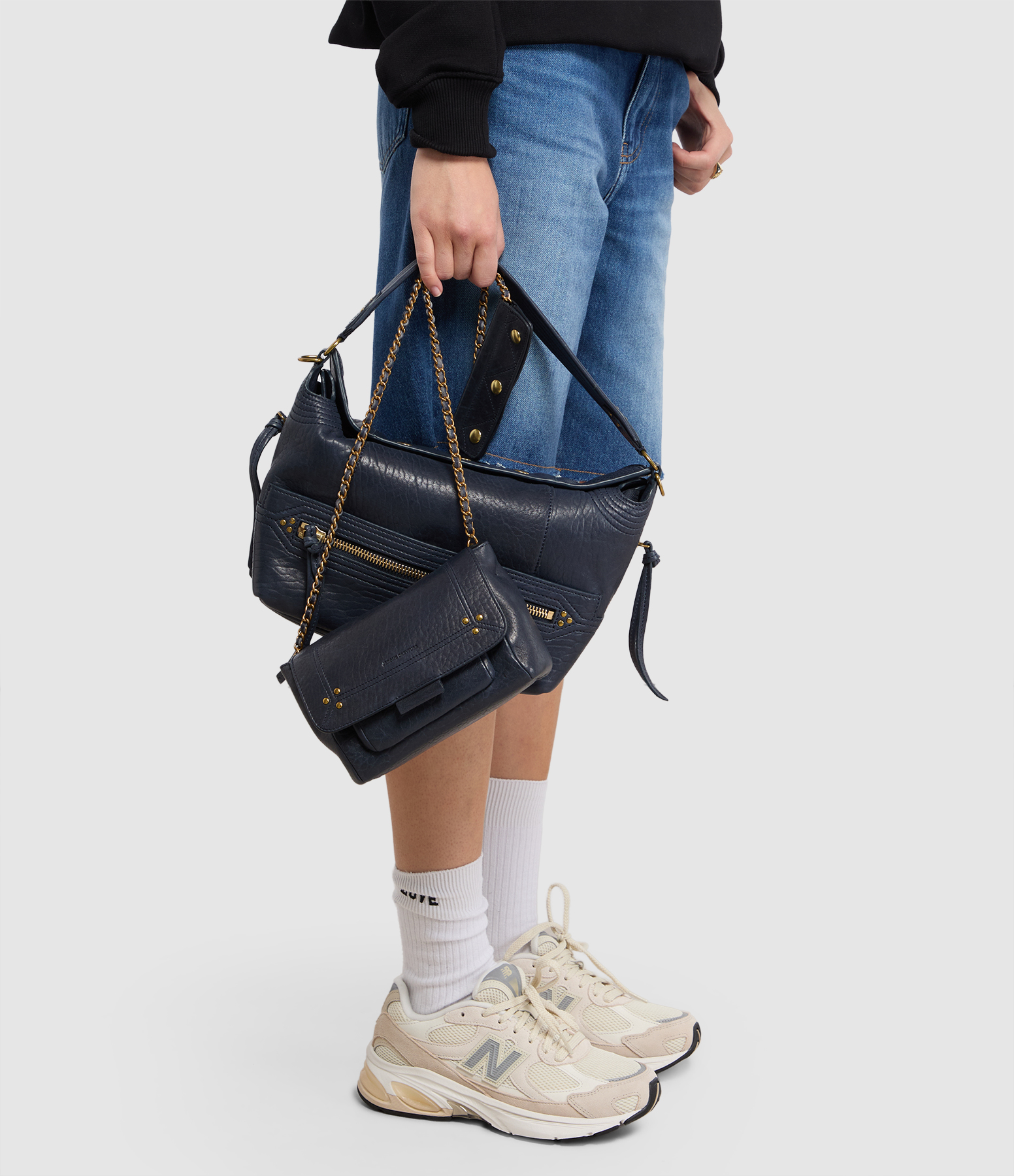 Lucky Hobo Bubble Bag in Night Blue