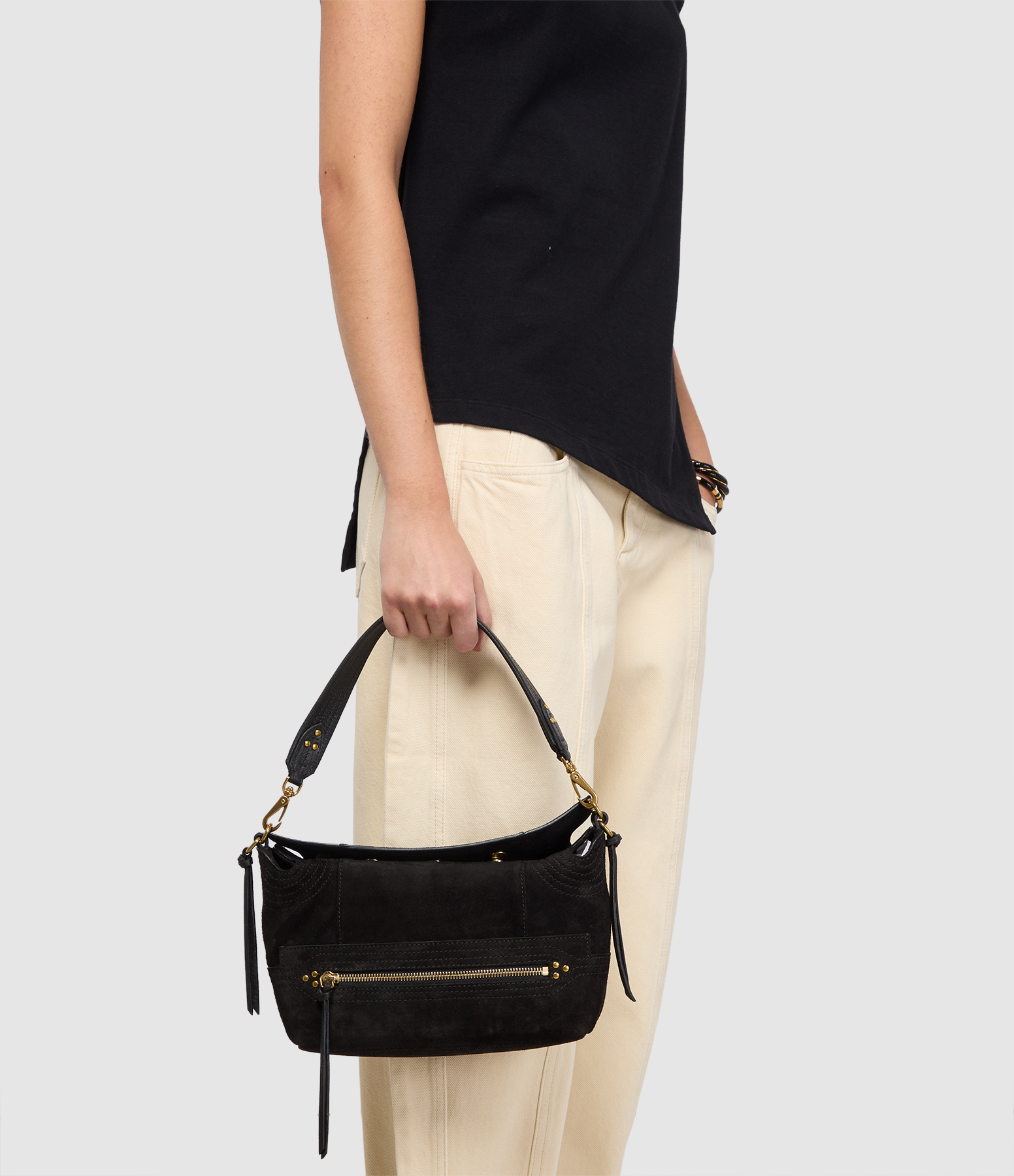Lucky Hobo Small Bag – Black
