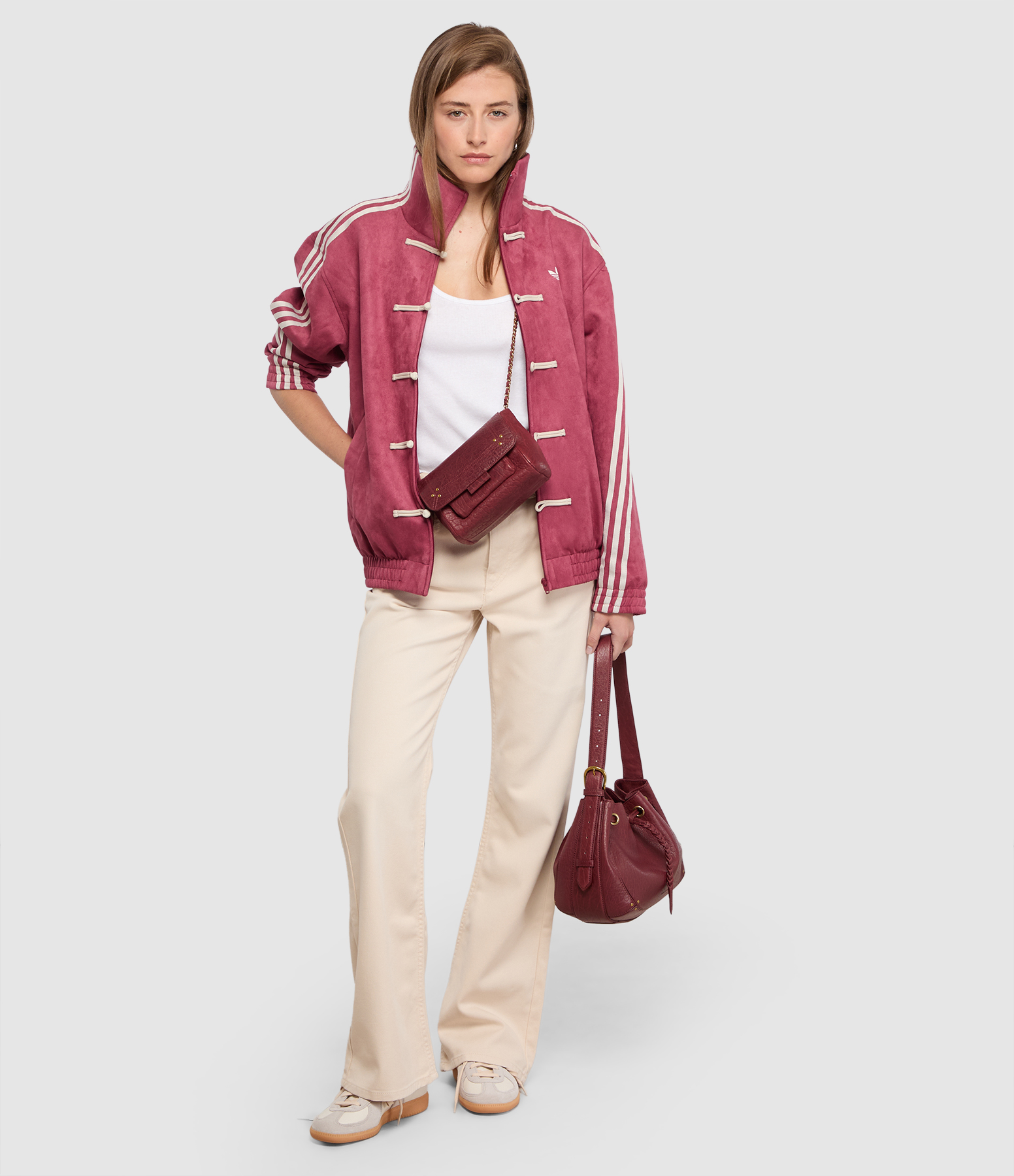 Lulu S Bubble Burgundy Bag
