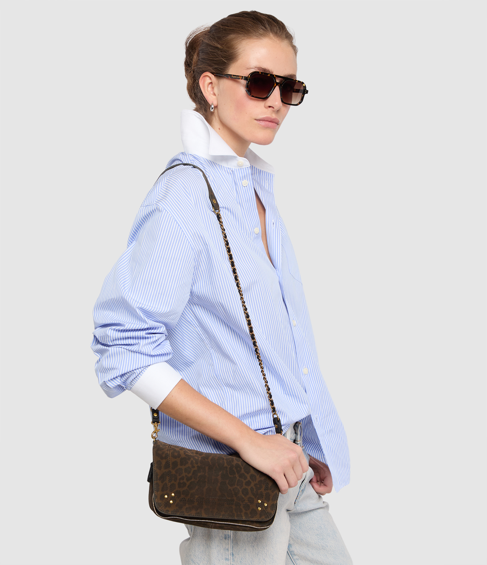 Bobi S Bag in Khaki Leopard Print