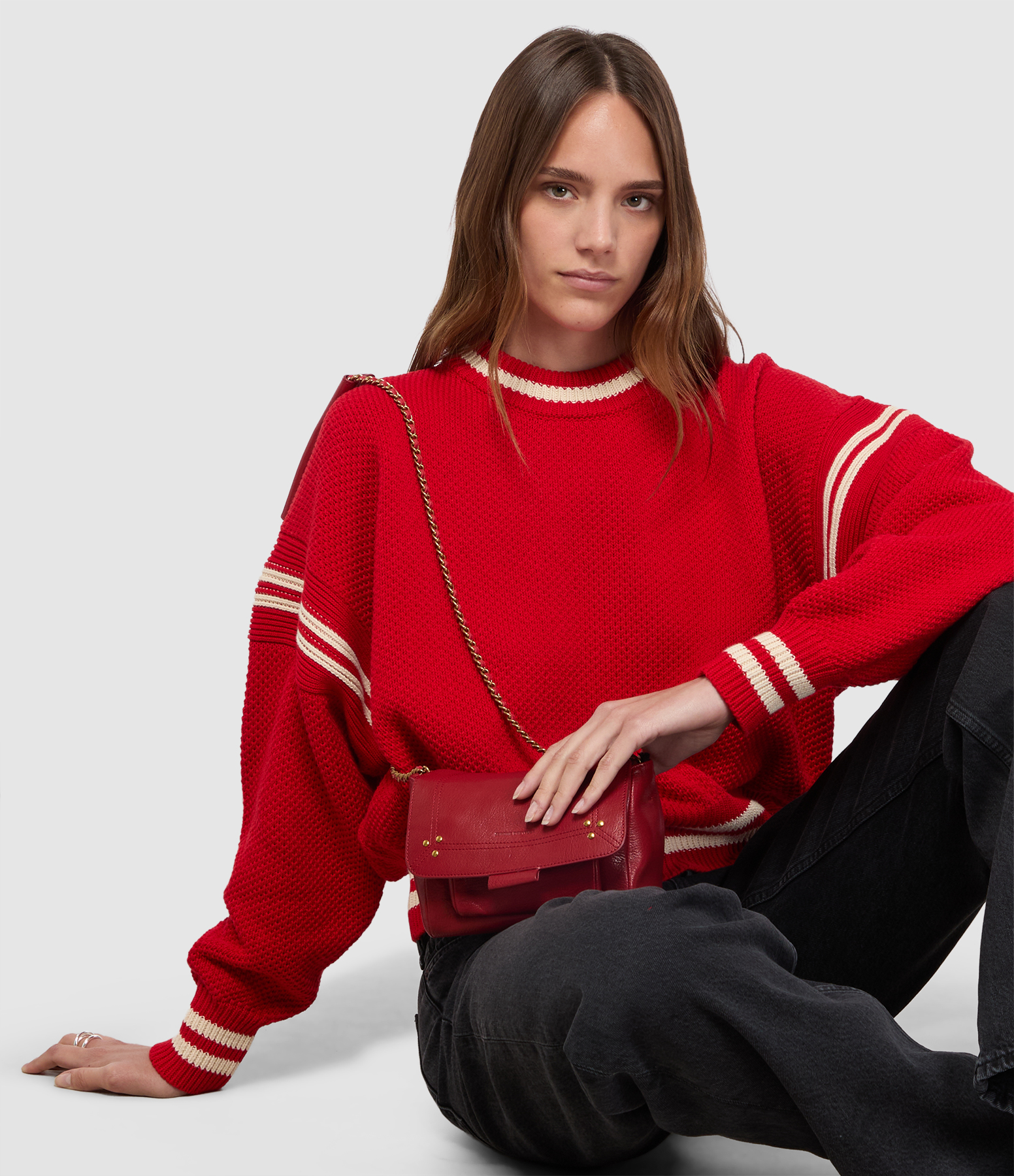 Lulu S Bag in Carmine