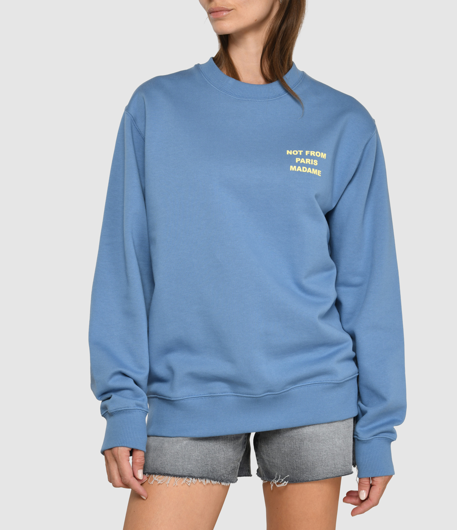 Men’s Slogan Sweatshirt – Atlantic Blue