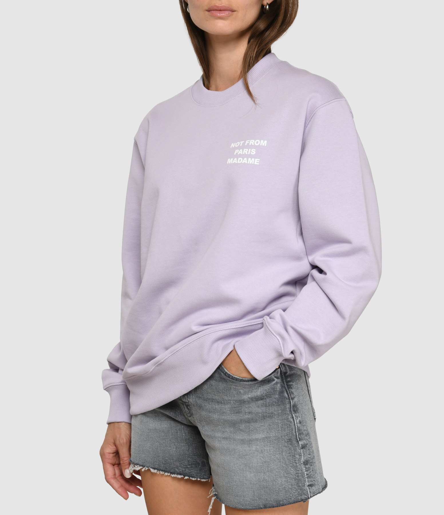 Lavander Slogan Sweatshirt