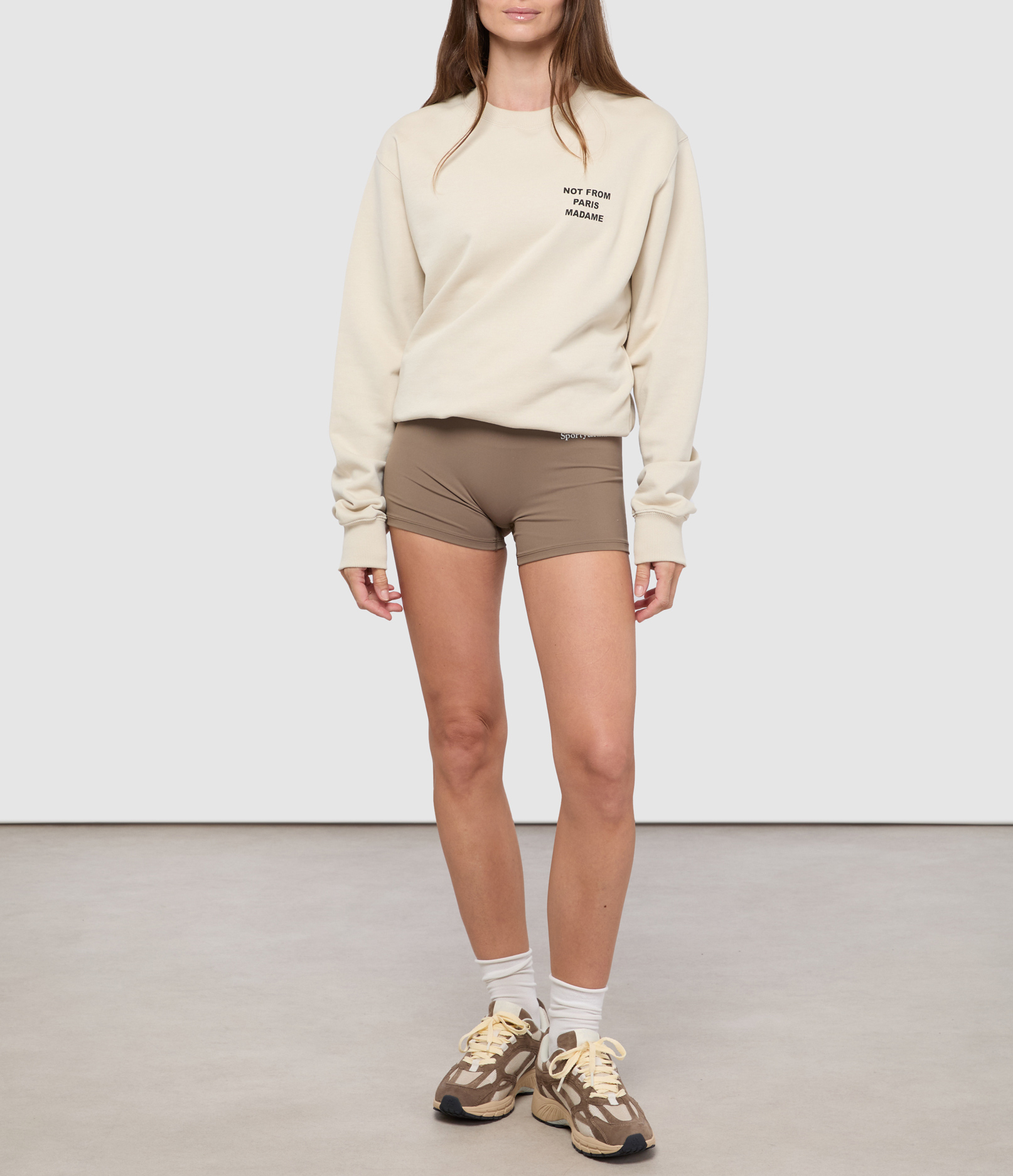 Men’s Slogan Sweatshirt in Mastic
