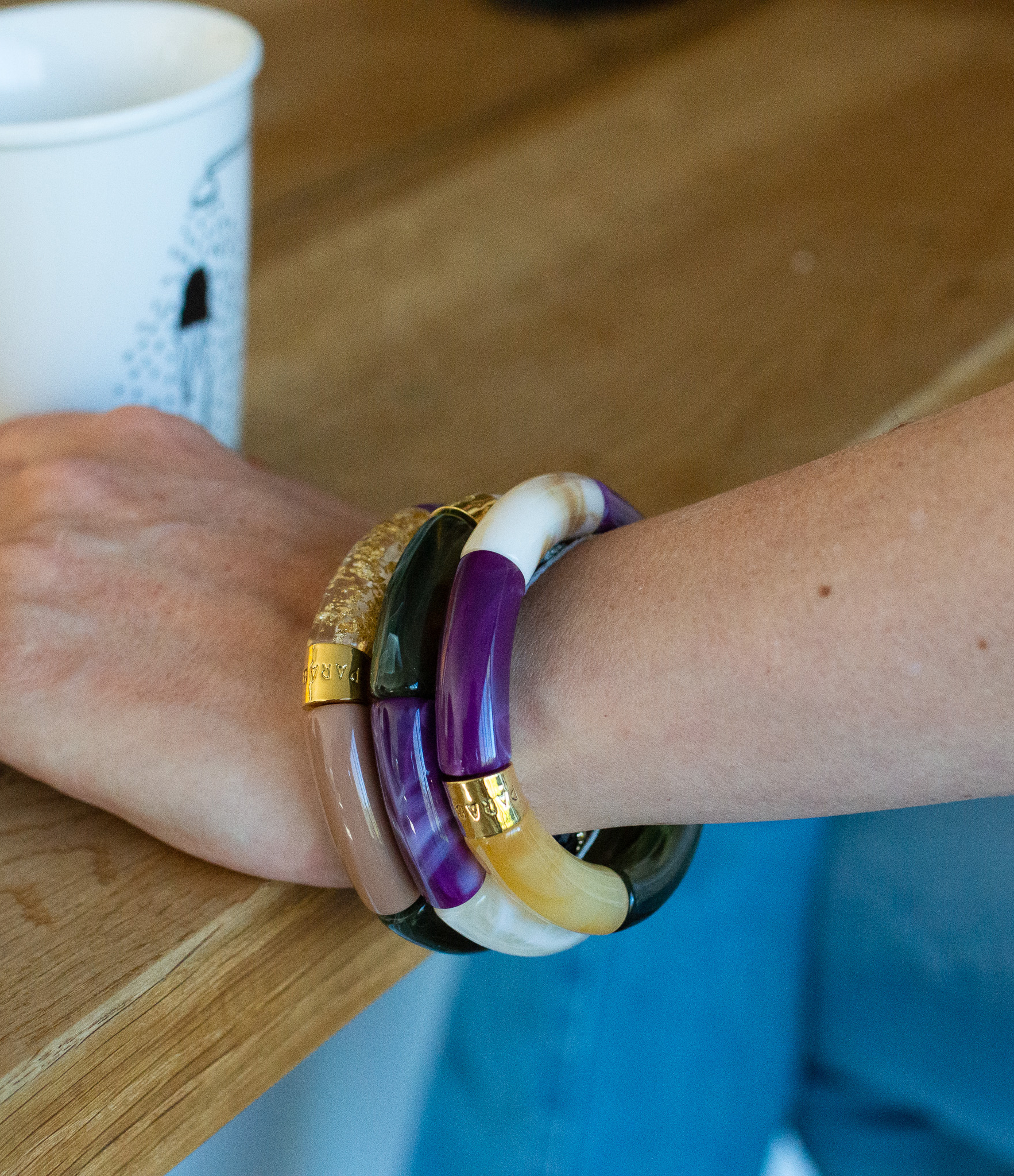 Trio Hibisco Violet Bracelets