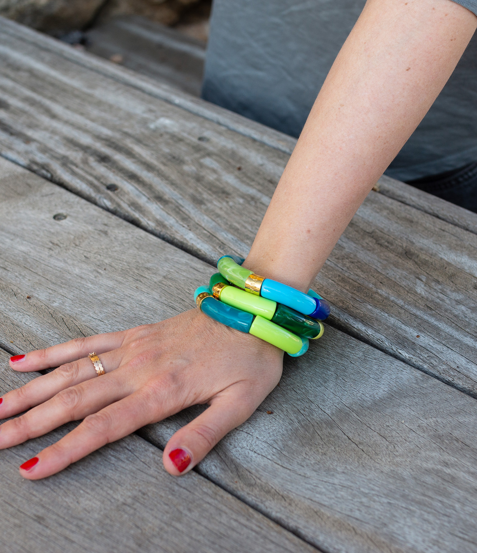 Trio Citrus Blue Bracelets
