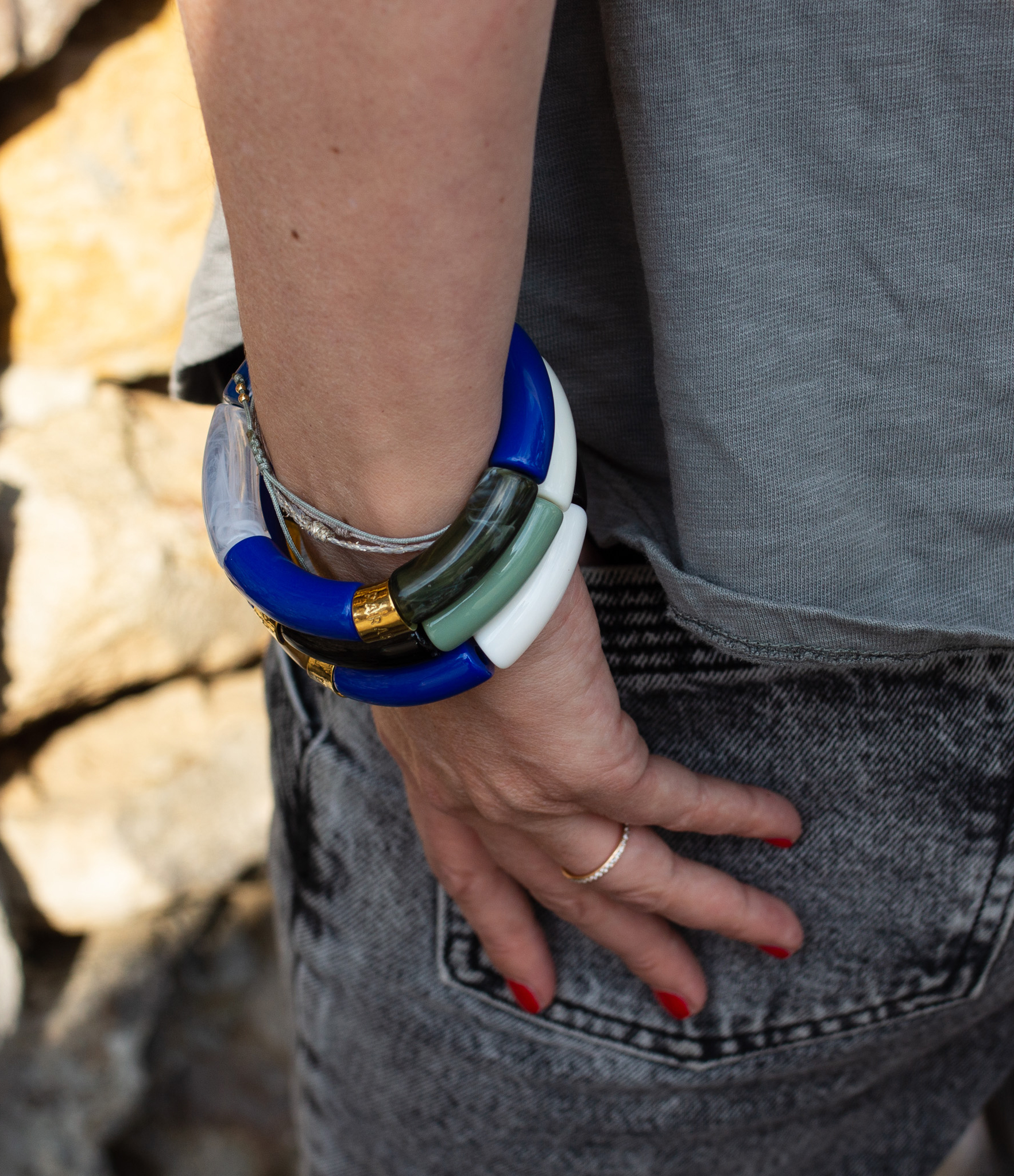 Trio Marinho Blue Bracelets