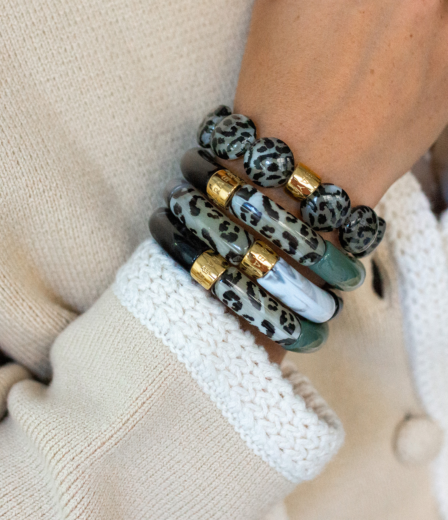 Trio Capi Animal Print Bracelet