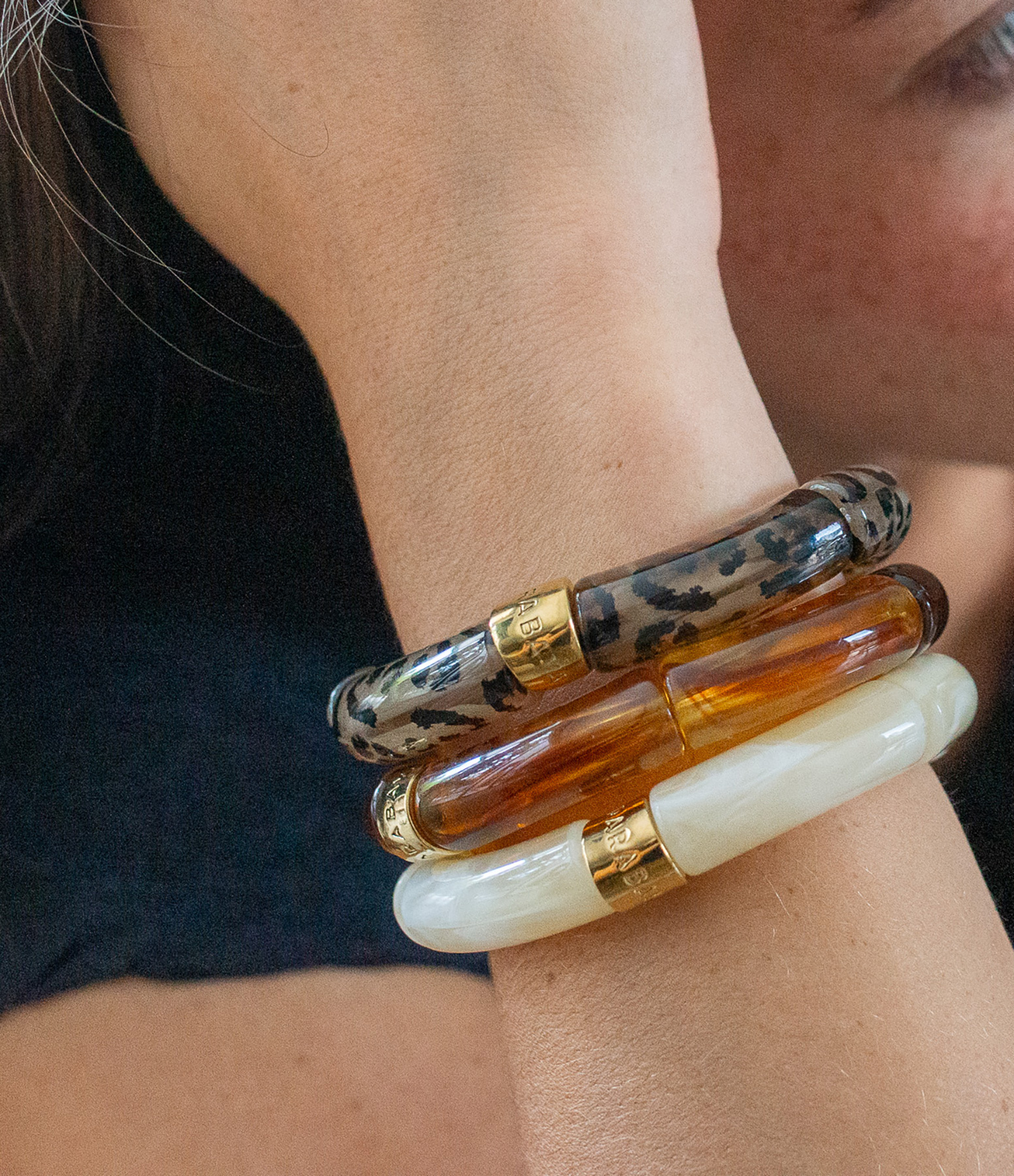 Feli Mono Animal Print Trio Bracelet